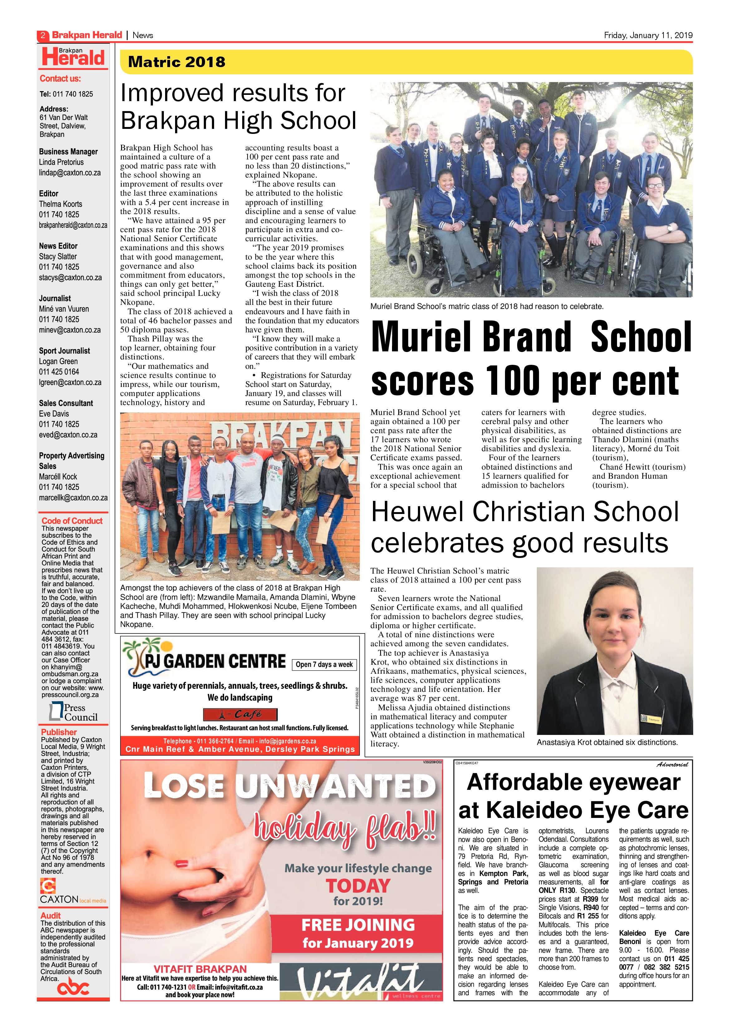 Brakpan Herald 11 January 2019 page 2