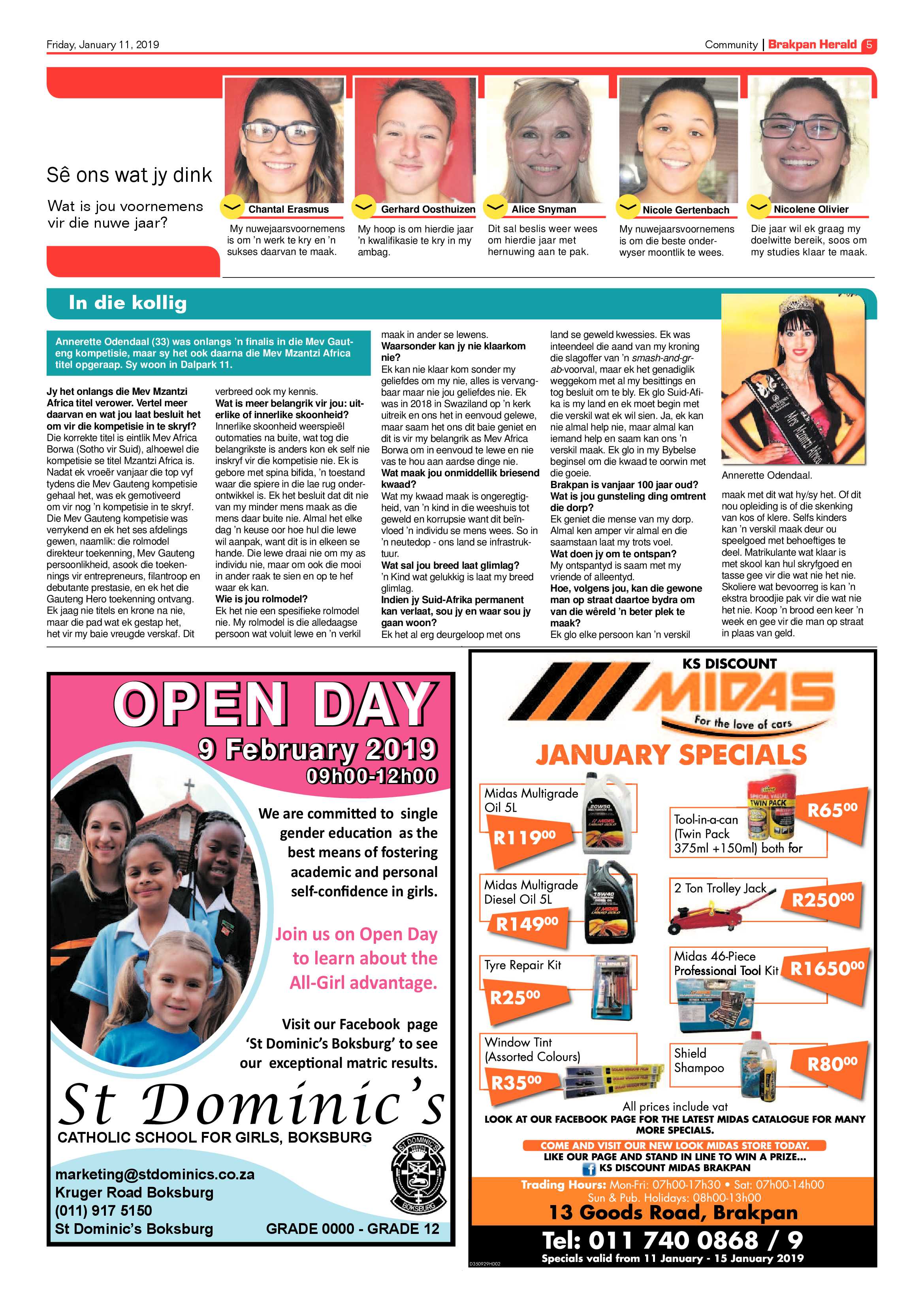 Brakpan Herald 11 January 2019 page 5