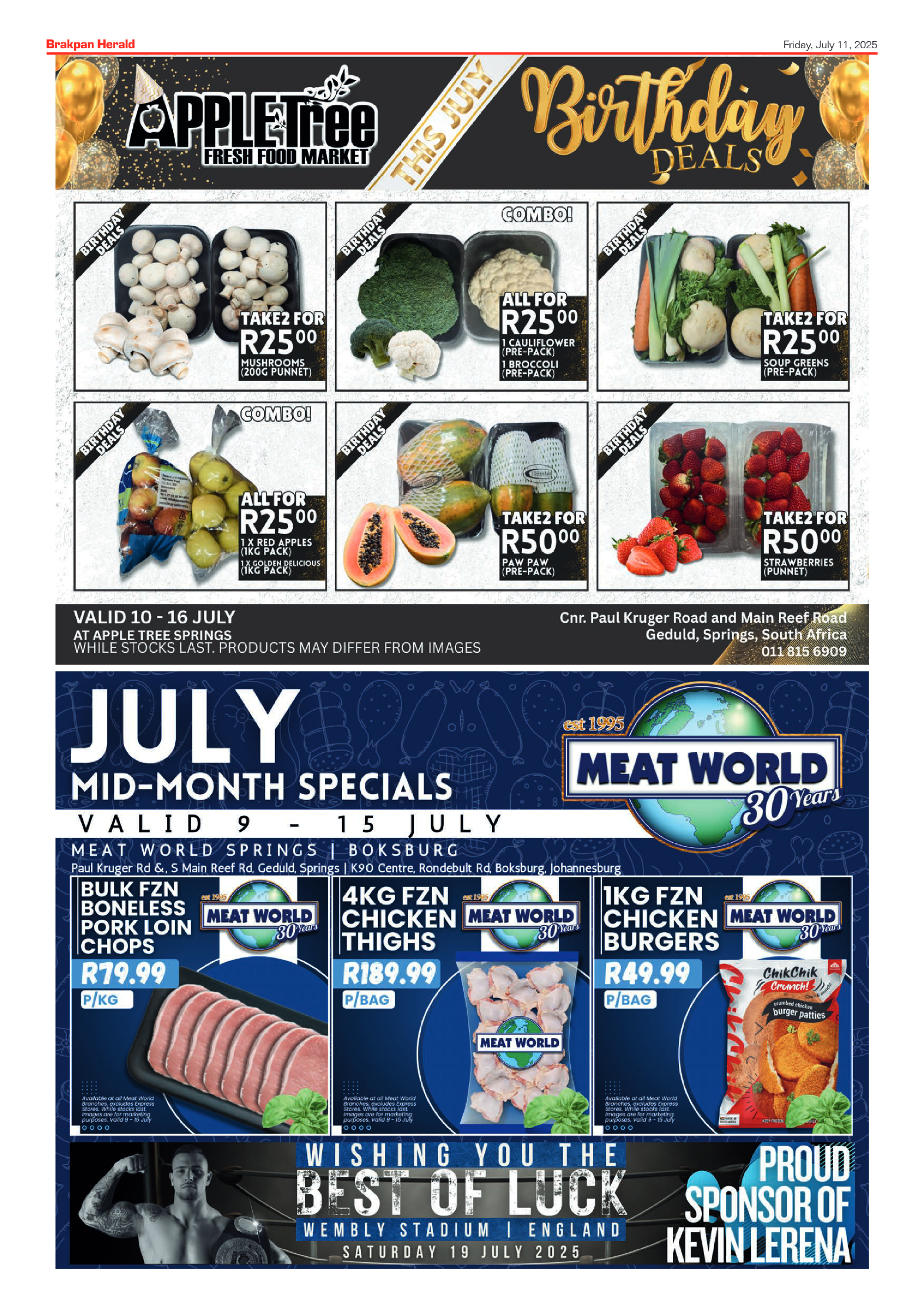 Brakpan Herald 11 July 2025 page 2