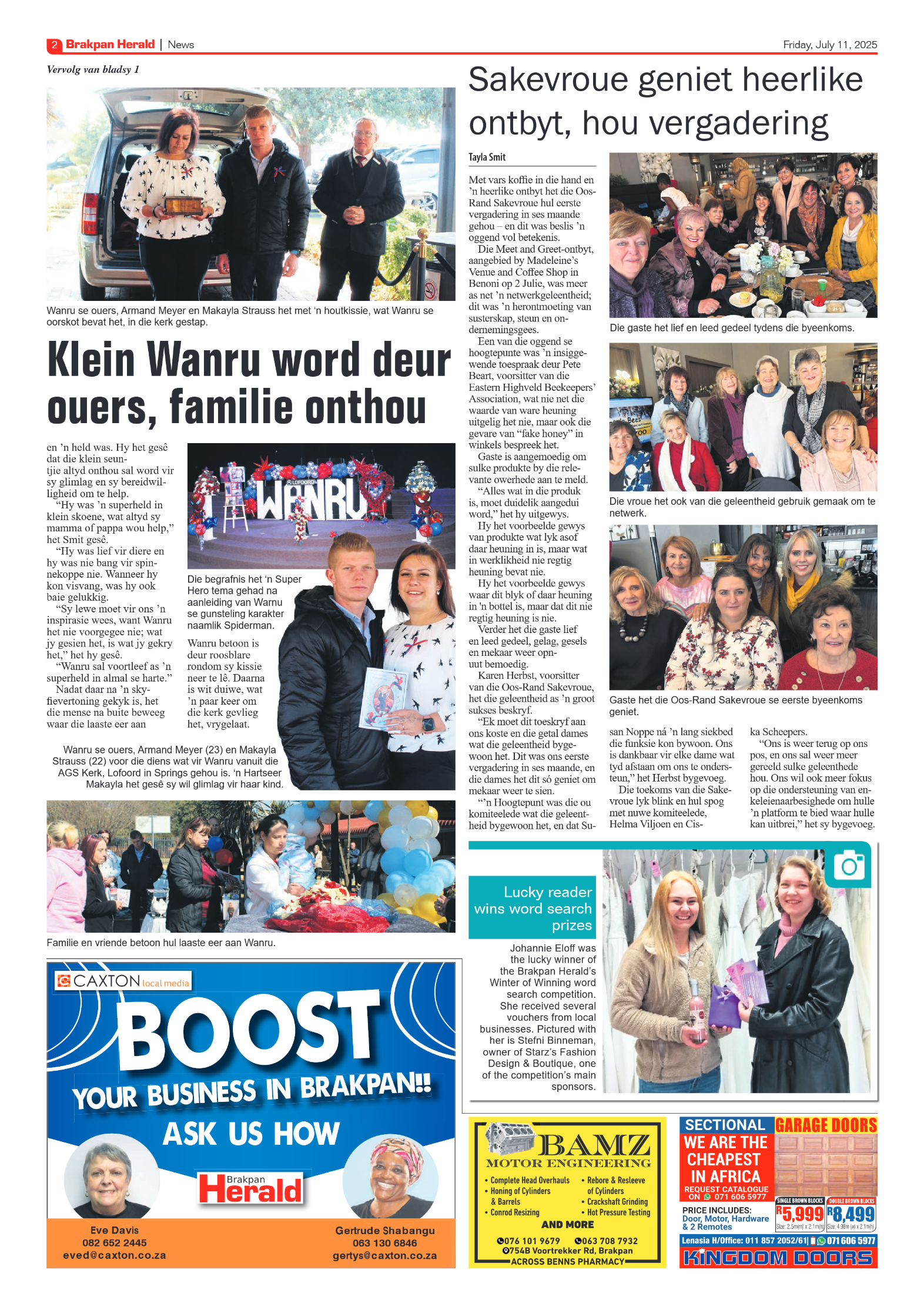 Brakpan Herald 11 July 2025 page 4