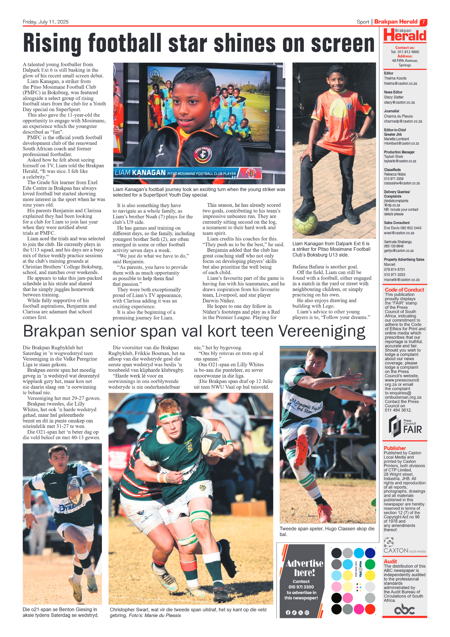 Brakpan Herald 11 July 2025 page 9