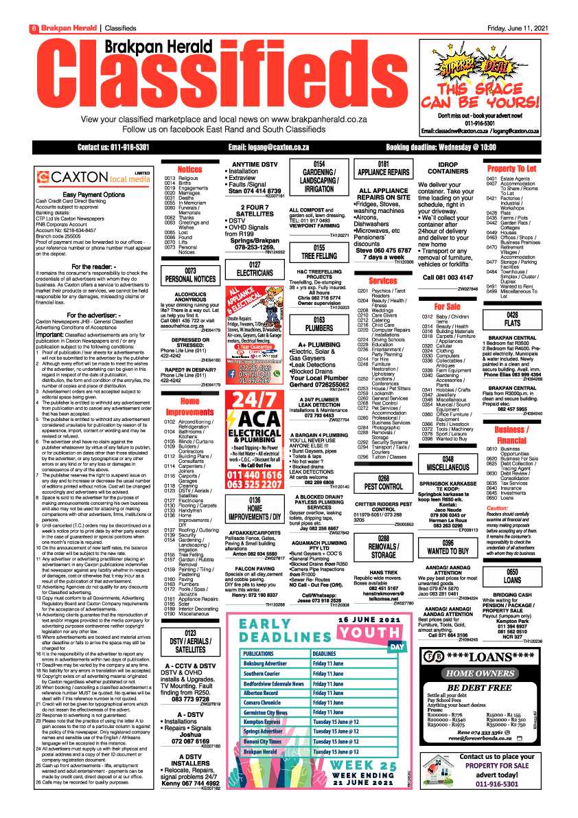 Brakpan Herald 11 June 2021 page 6