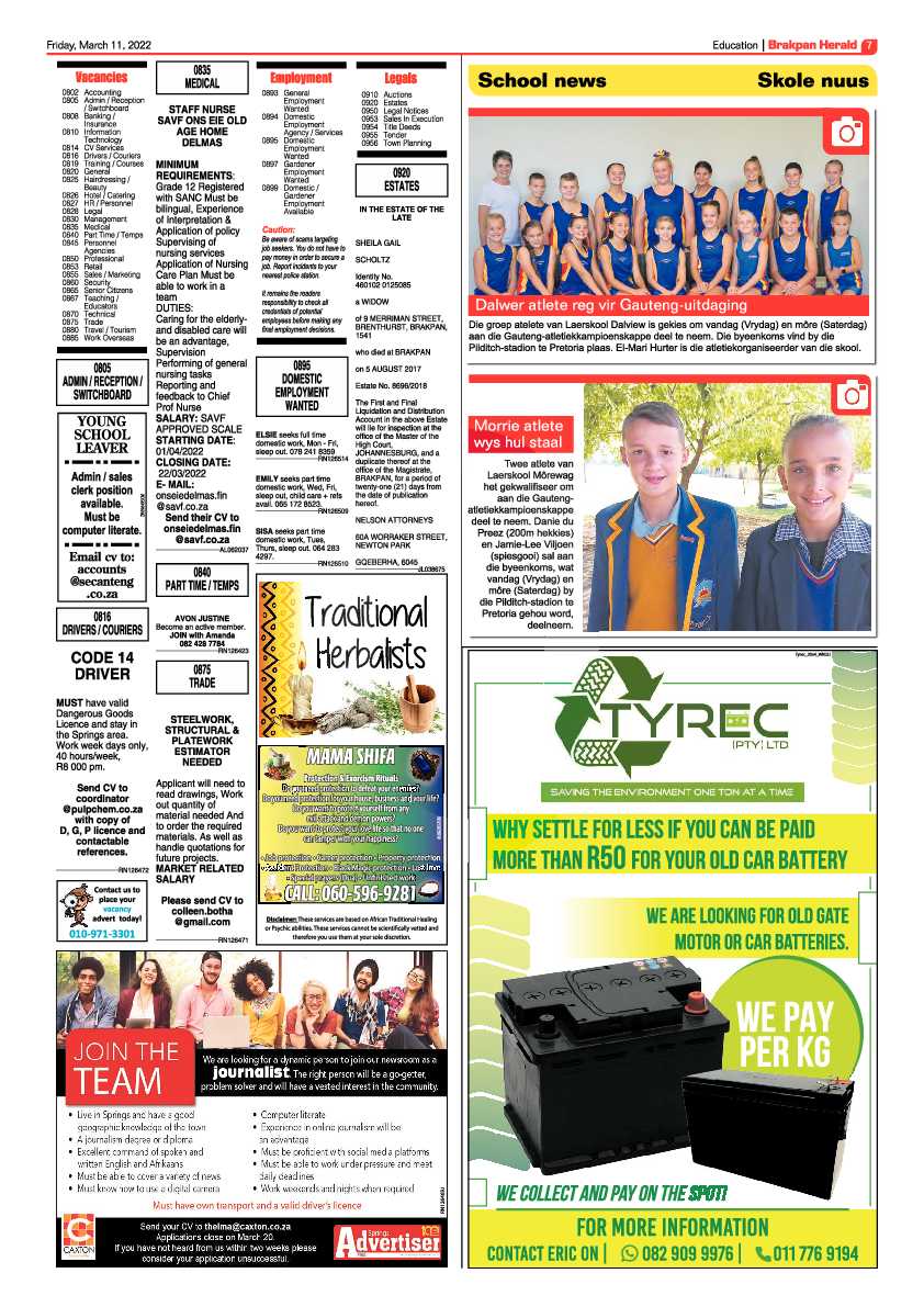 Brakpan Herald 11 March 2022 page 7