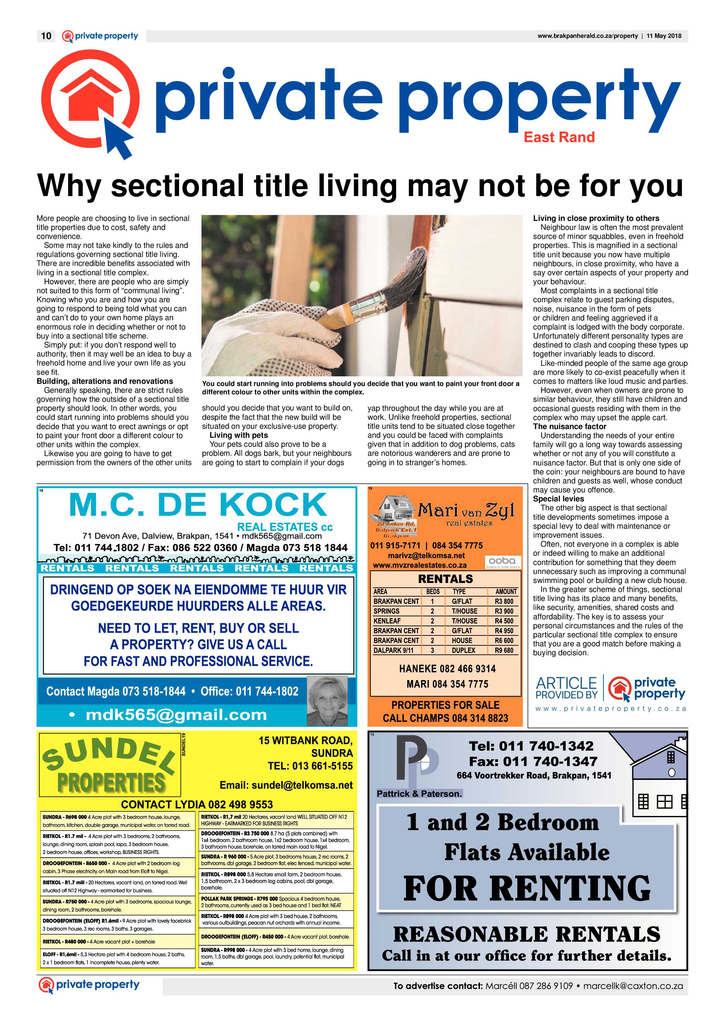 Brakpan Herald 11 May 2018 page 10