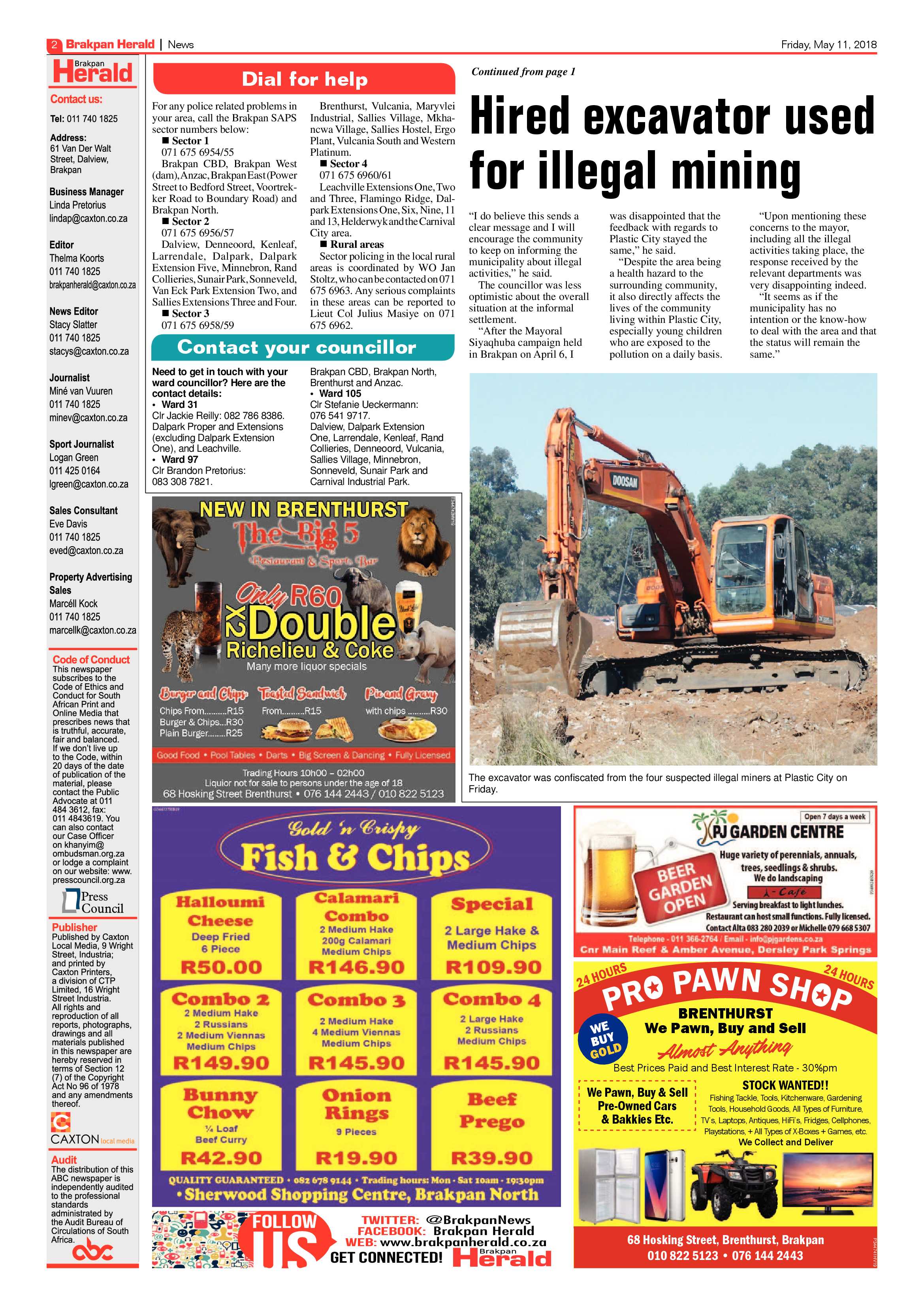 Brakpan Herald 11 May 2018 page 2