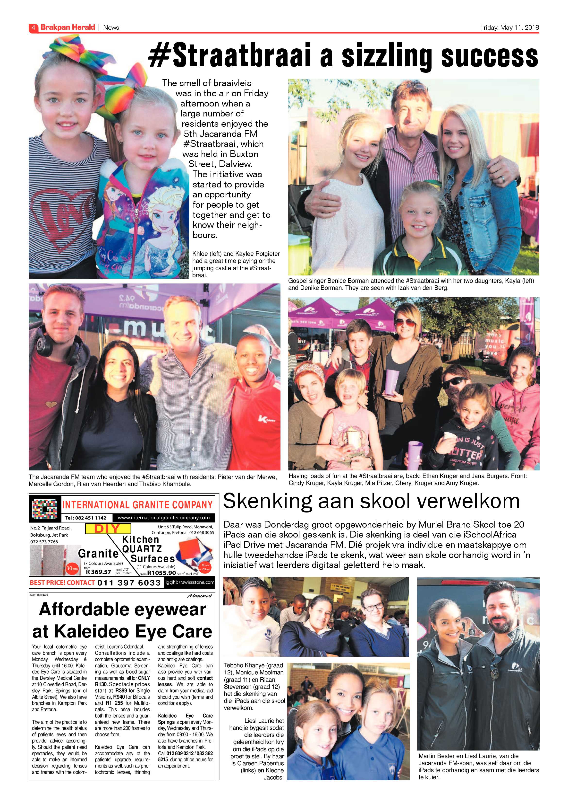 Brakpan Herald 11 May 2018 page 4