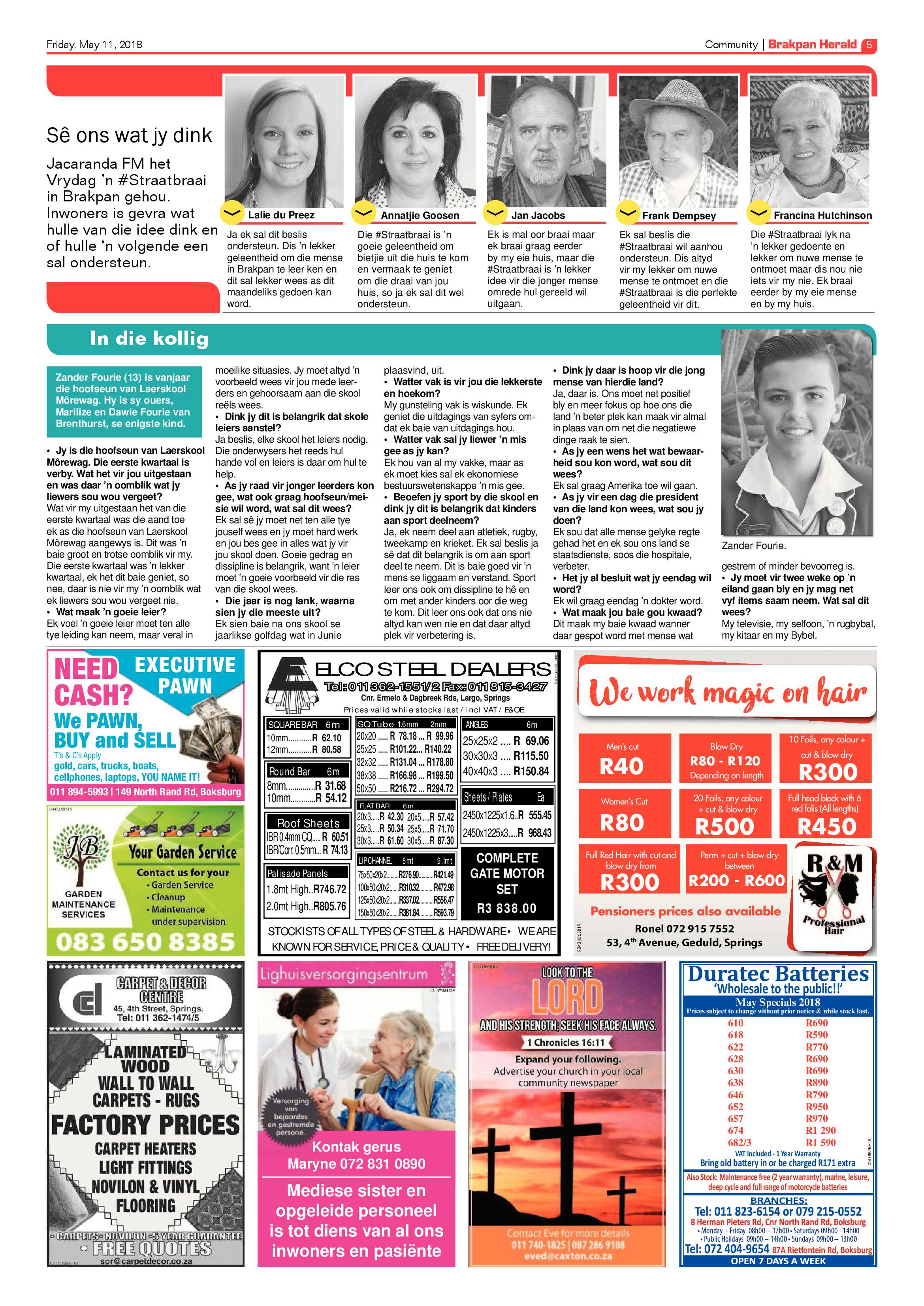 Brakpan Herald 11 May 2018 page 5