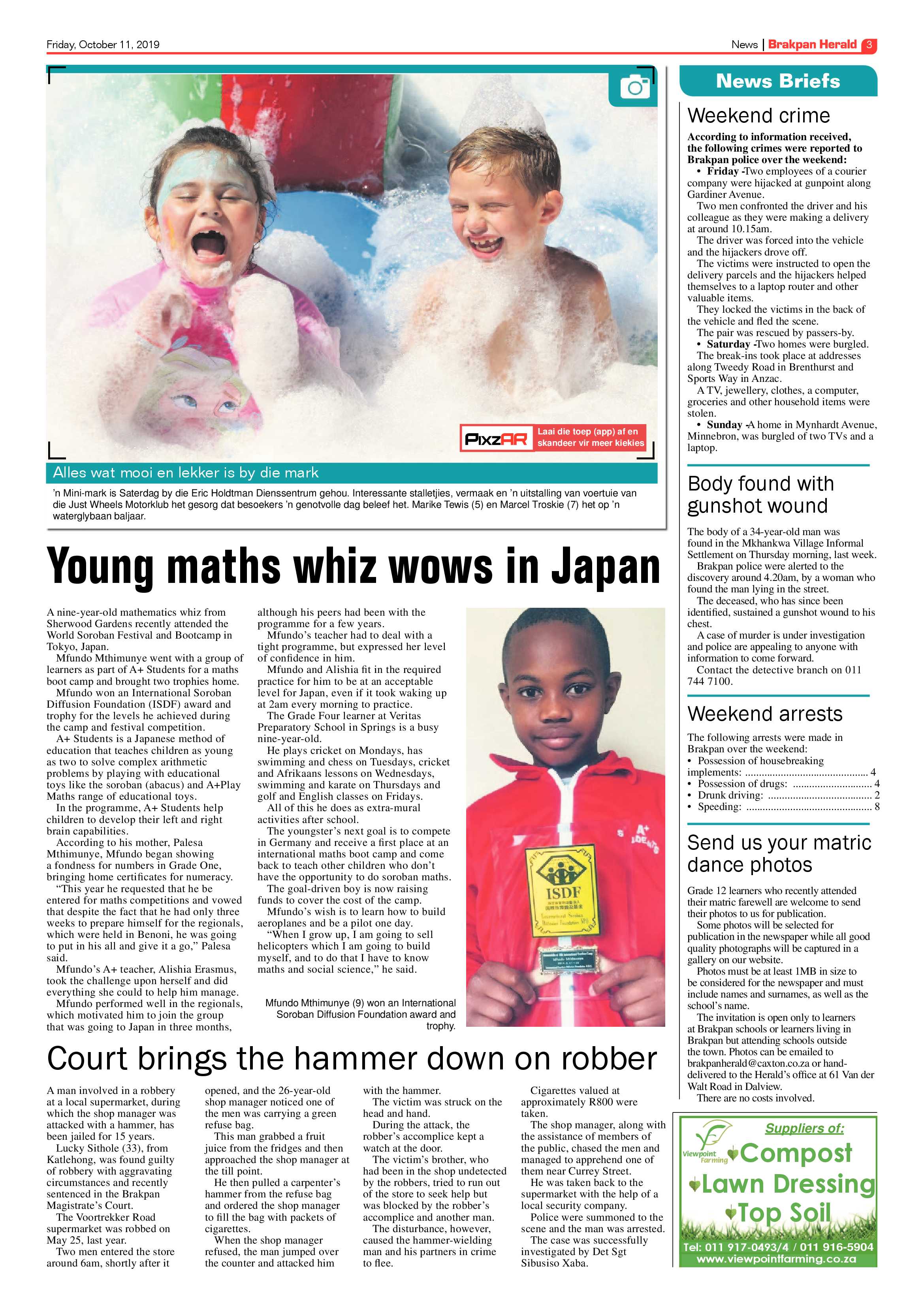 Brakpan Herald 11 October 2019 page 3