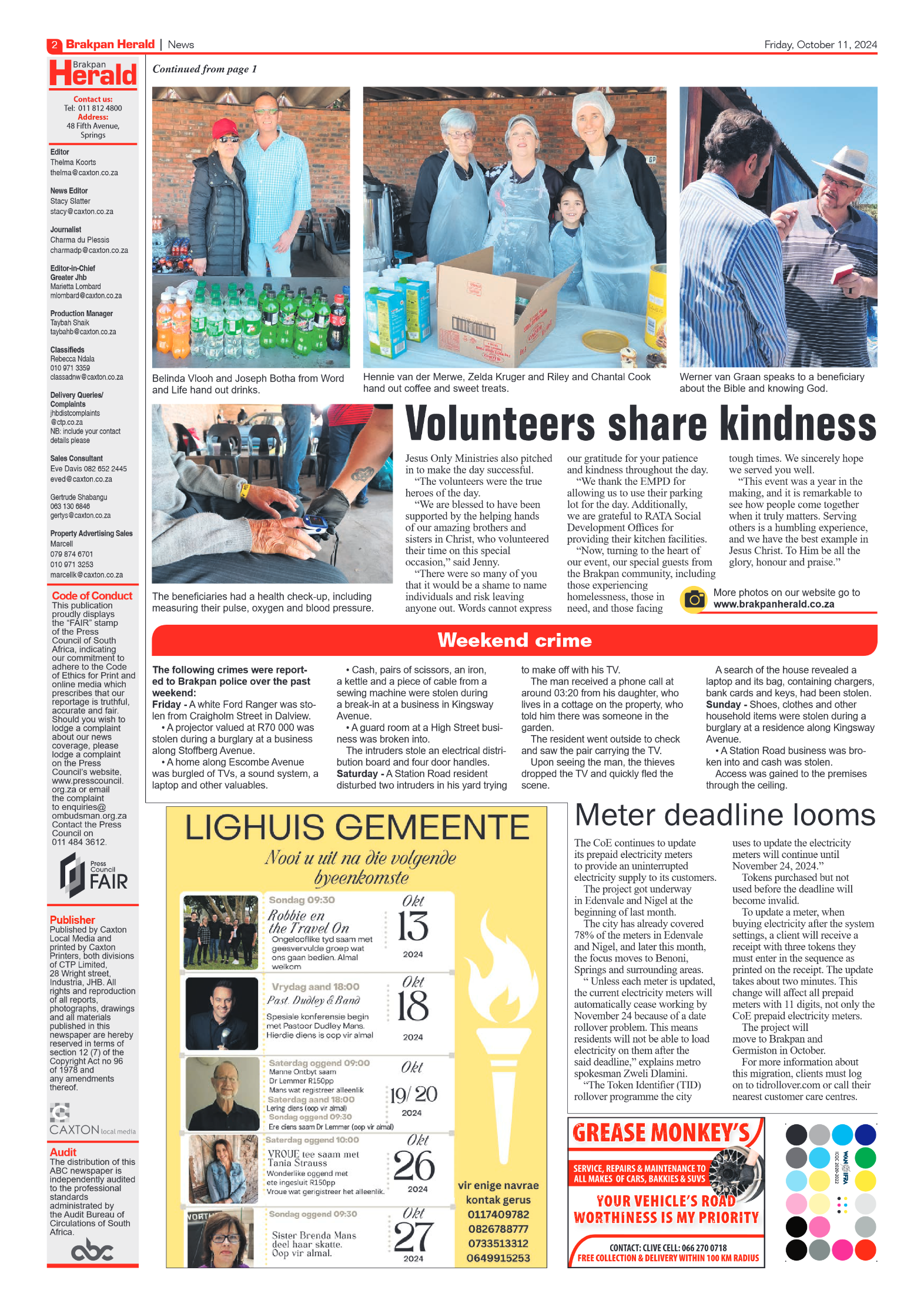 Brakpan Herald 11 October 2024 page 2