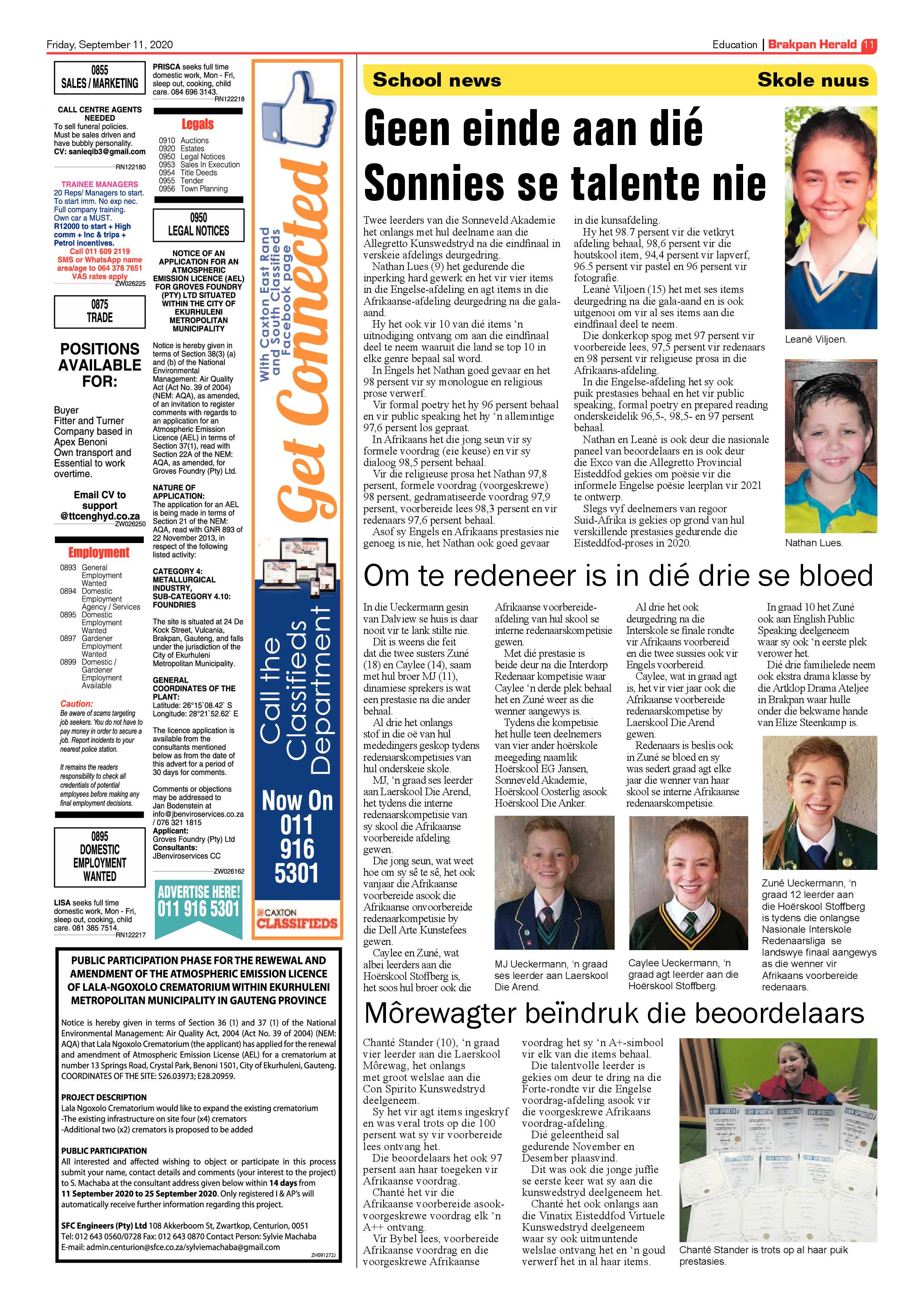 Brakpan Herald 11 September 2020 page 11
