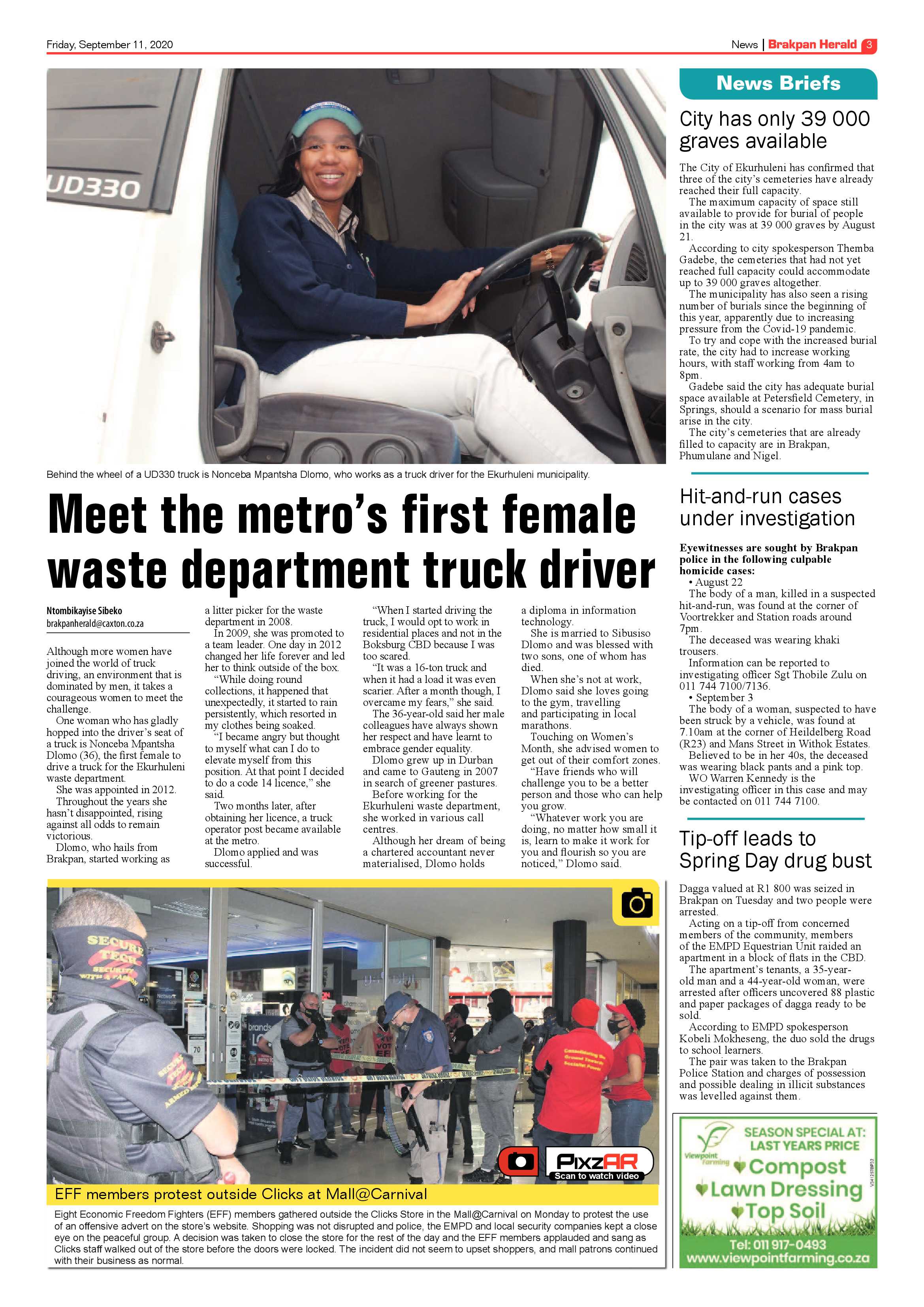 Brakpan Herald 11 September 2020 page 3