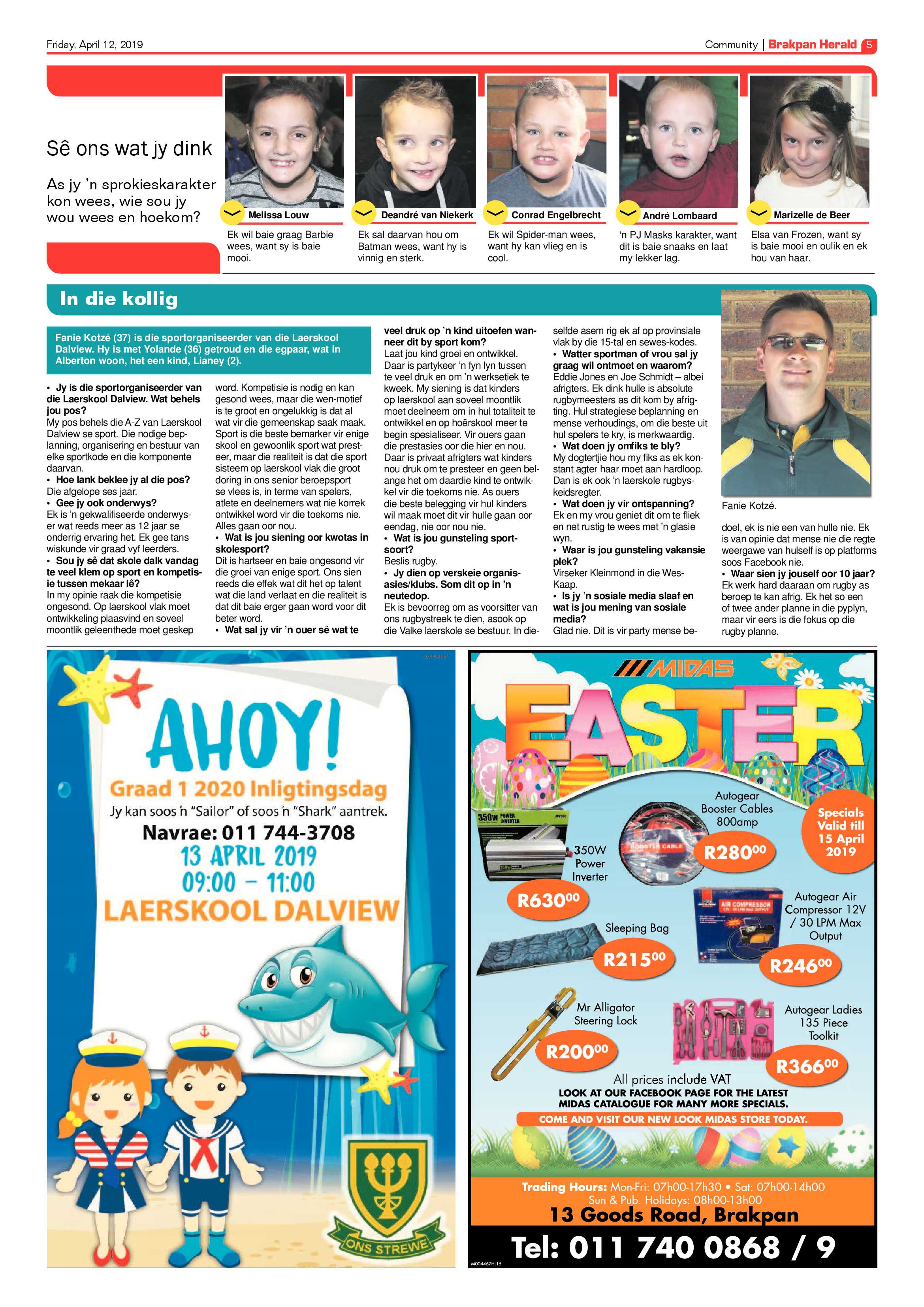Brakpan Herald 12 April 2019 page 5