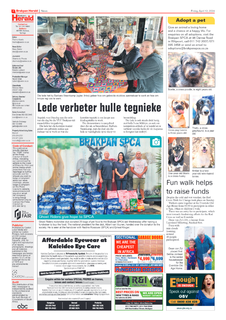 Brakpan Herald 12 April 2024 page 2