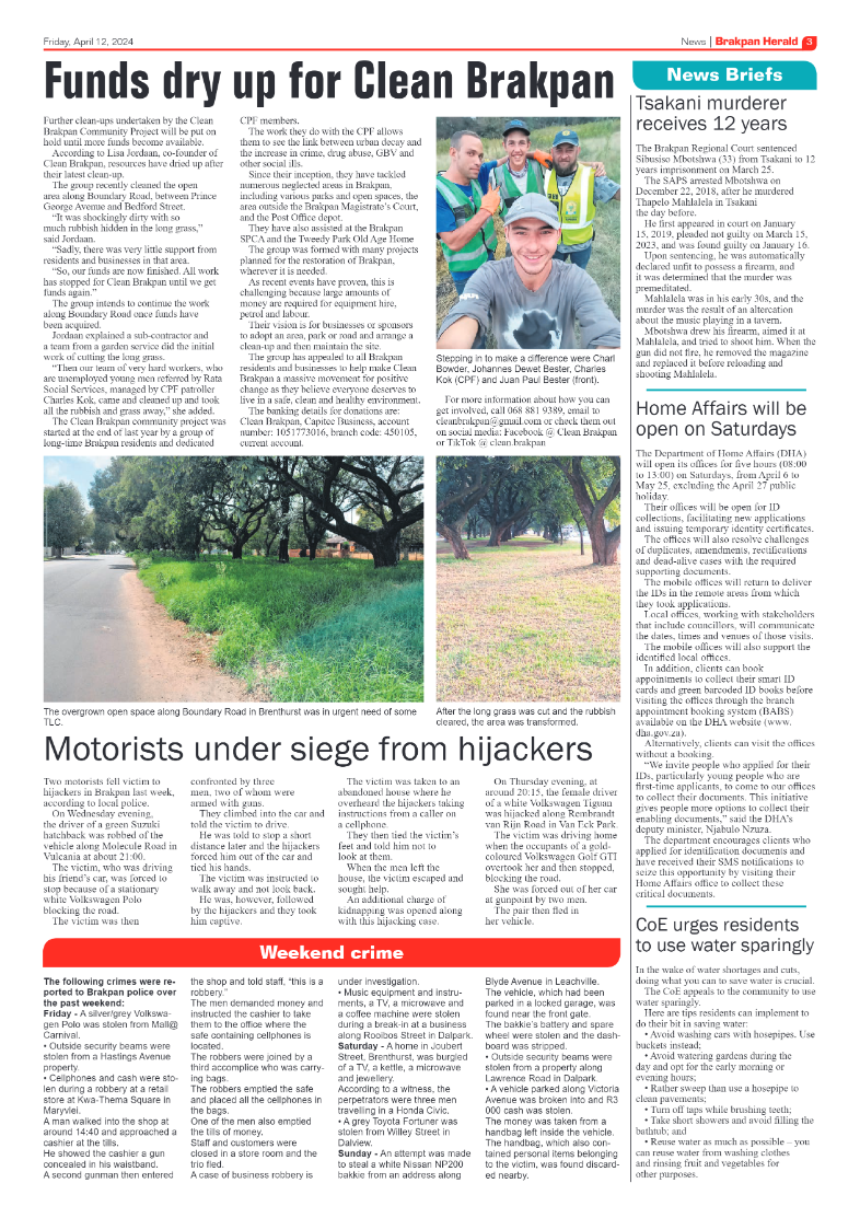 Brakpan Herald 12 April 2024 page 3
