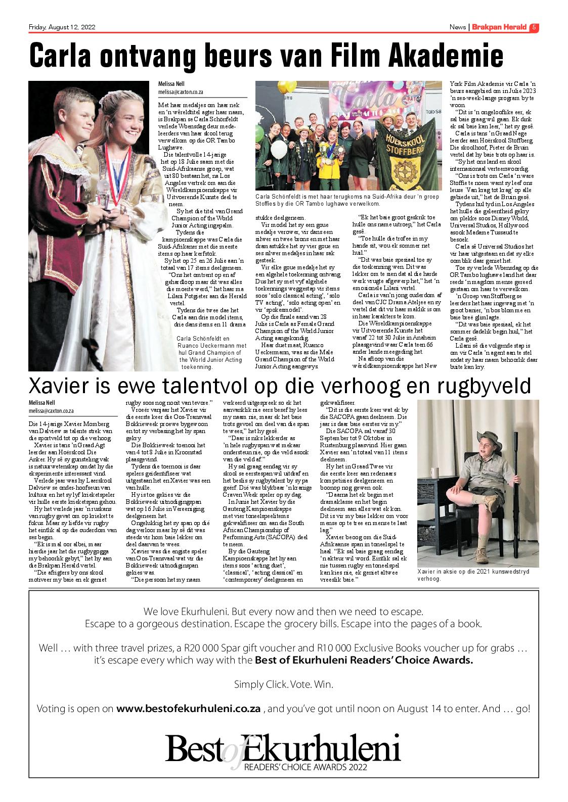 Brakpan Herald 12 Aug 2022 page 5