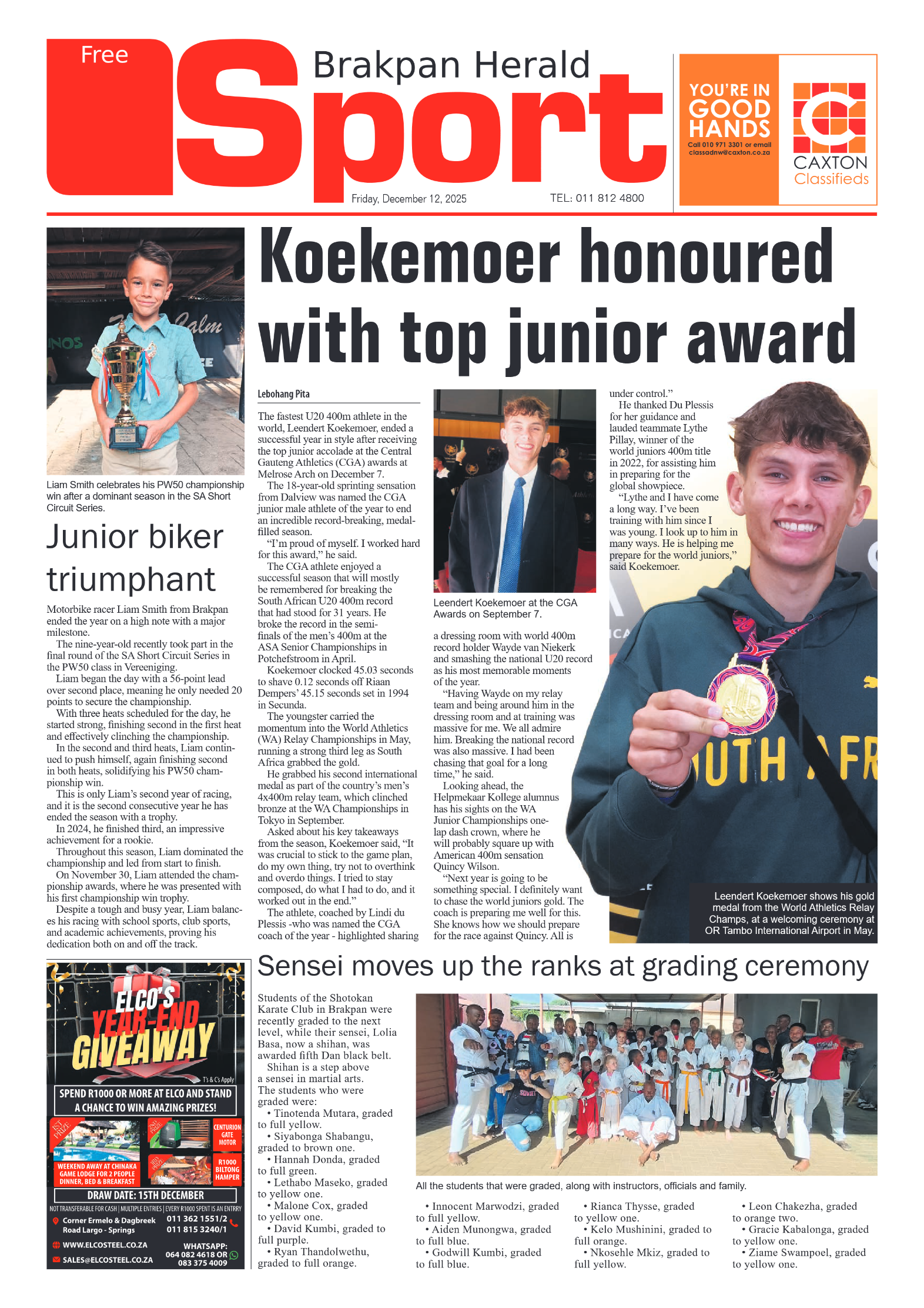 Brakpan Herald 12 December 2025 page 10