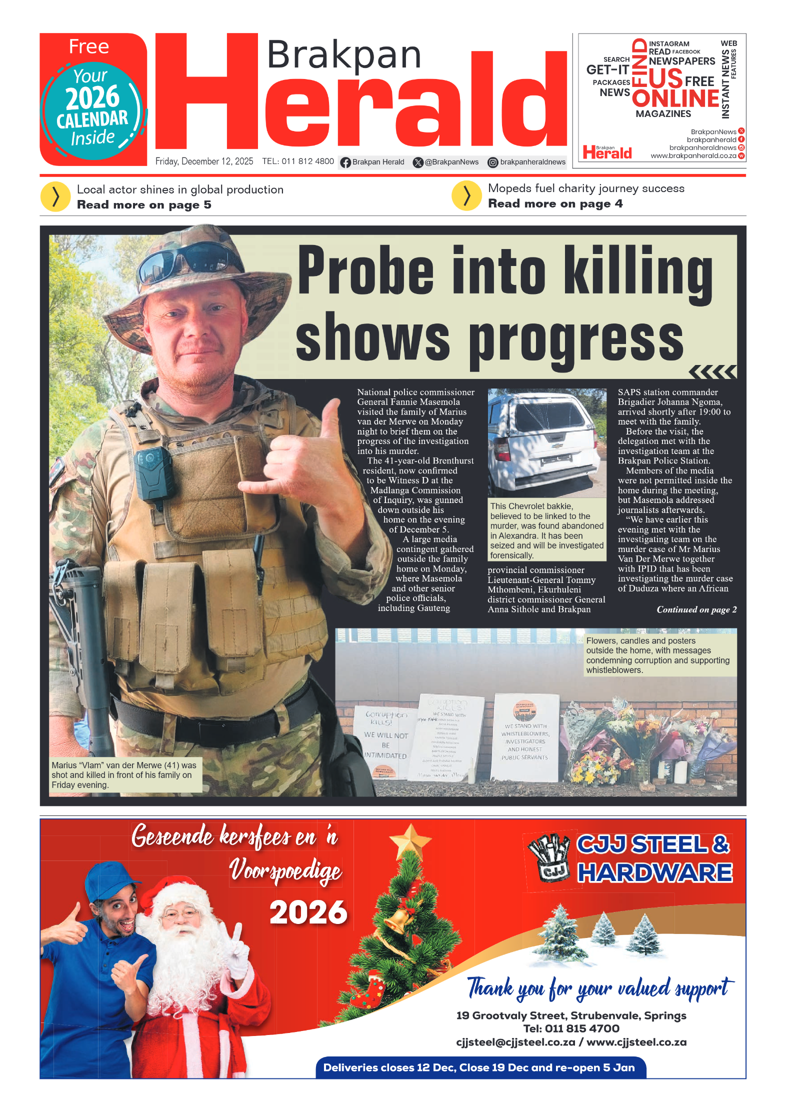 Brakpan Herald 12 December 2025 page 3