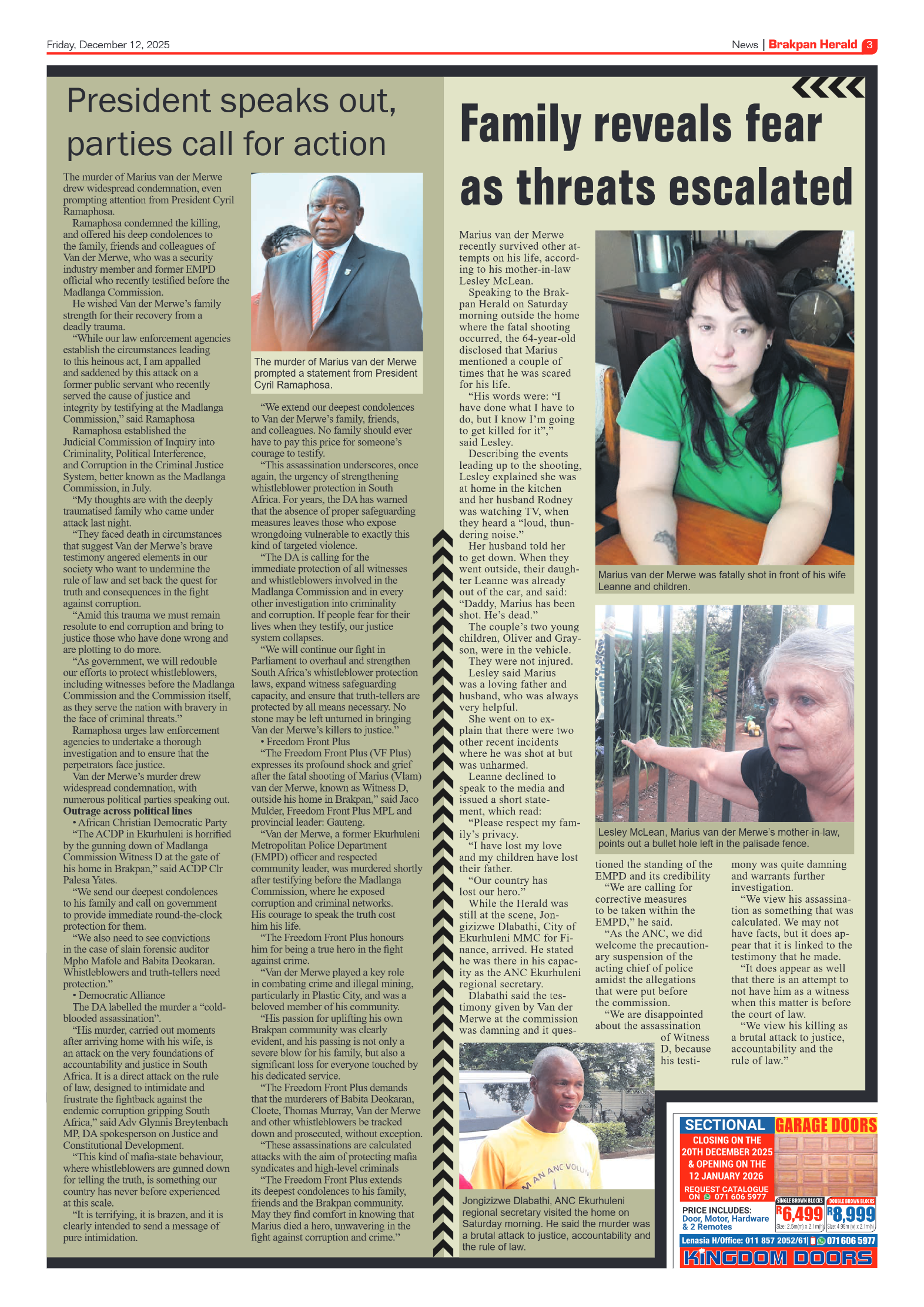 Brakpan Herald 12 December 2025 page 5