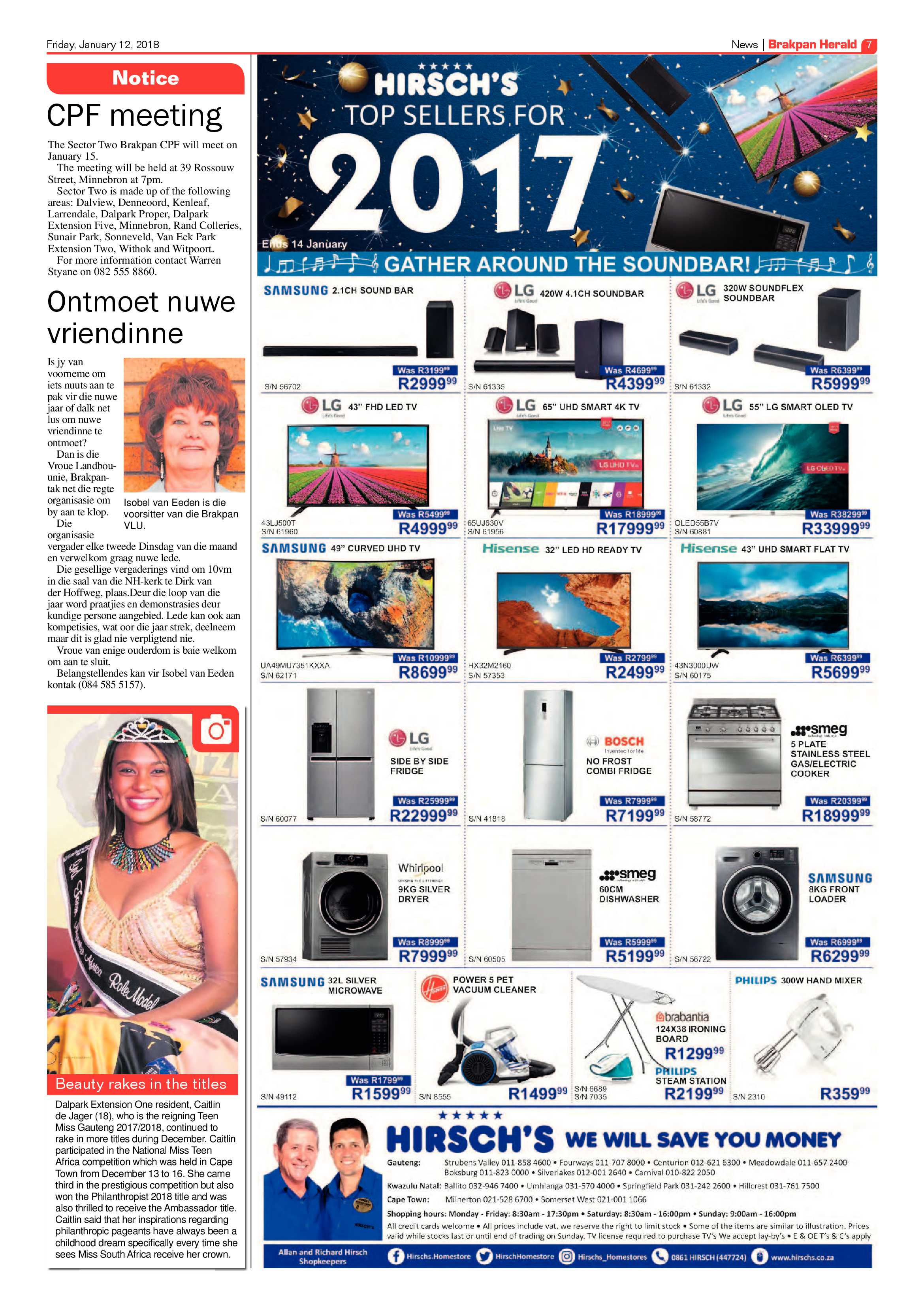 Brakpan Herald 12 January 2018 page 7