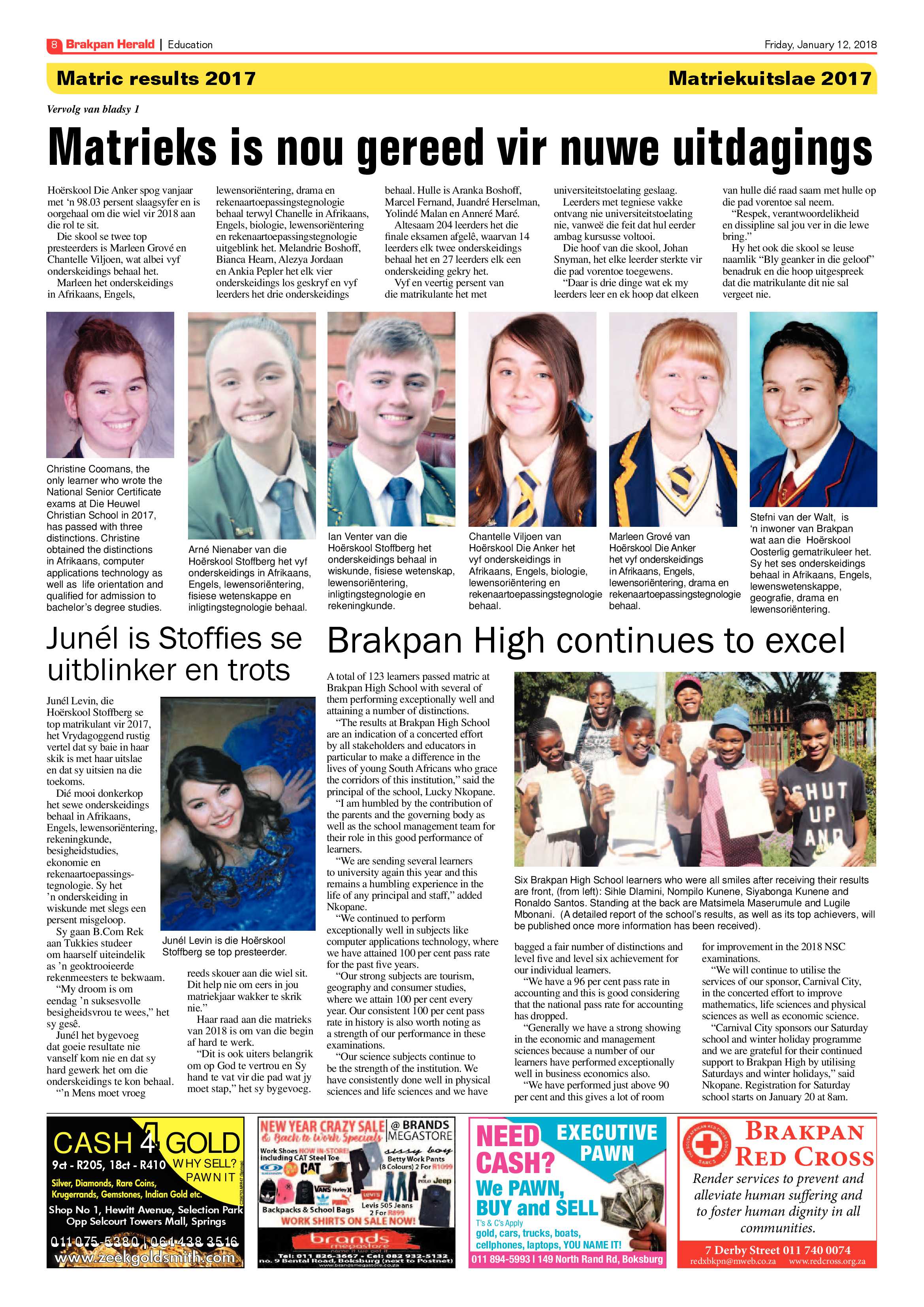 Brakpan Herald 12 January 2018 page 8