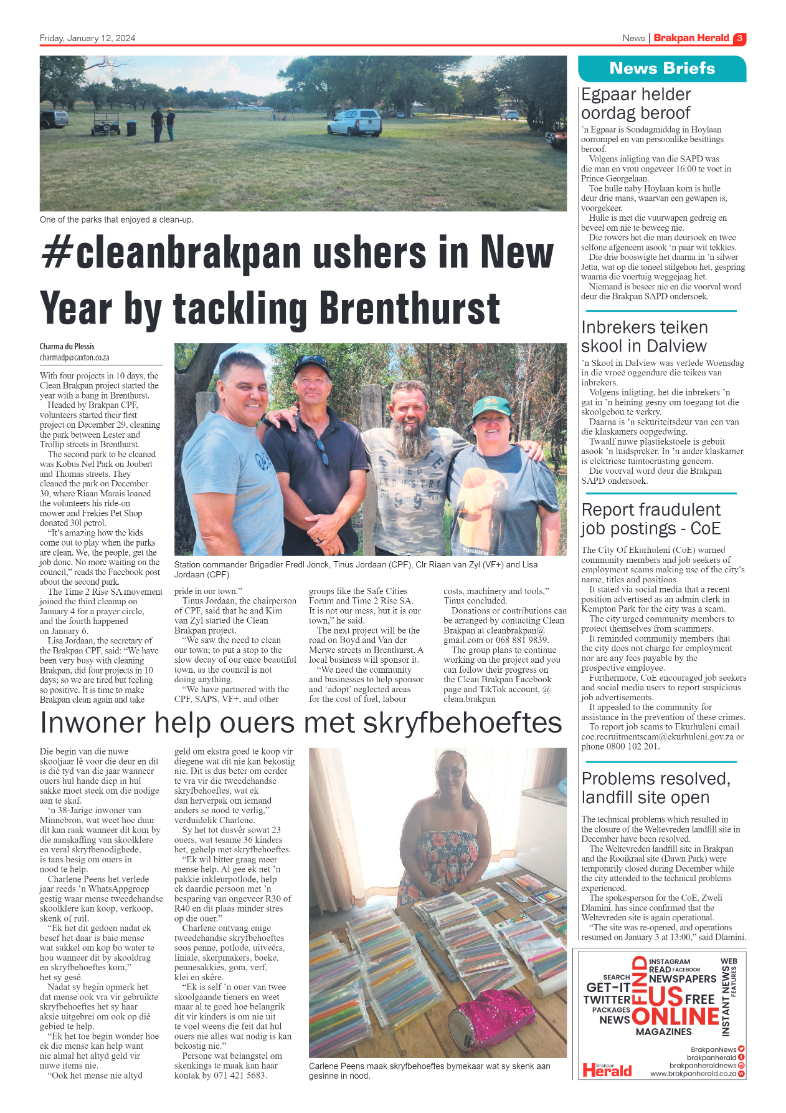 Brakpan Herald 12 January 2024 page 3