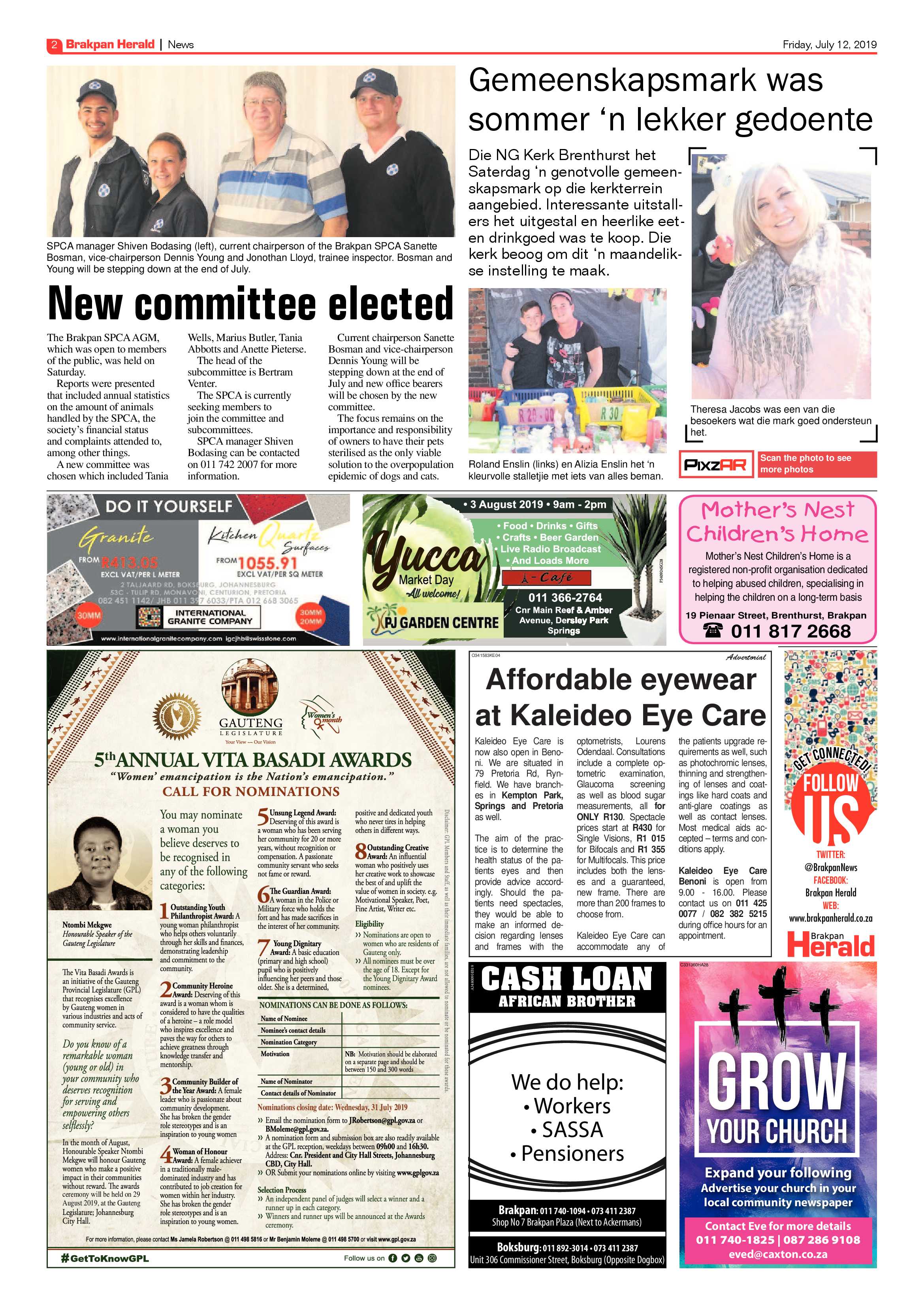 Brakpan Herald 12 July 2019 page 2
