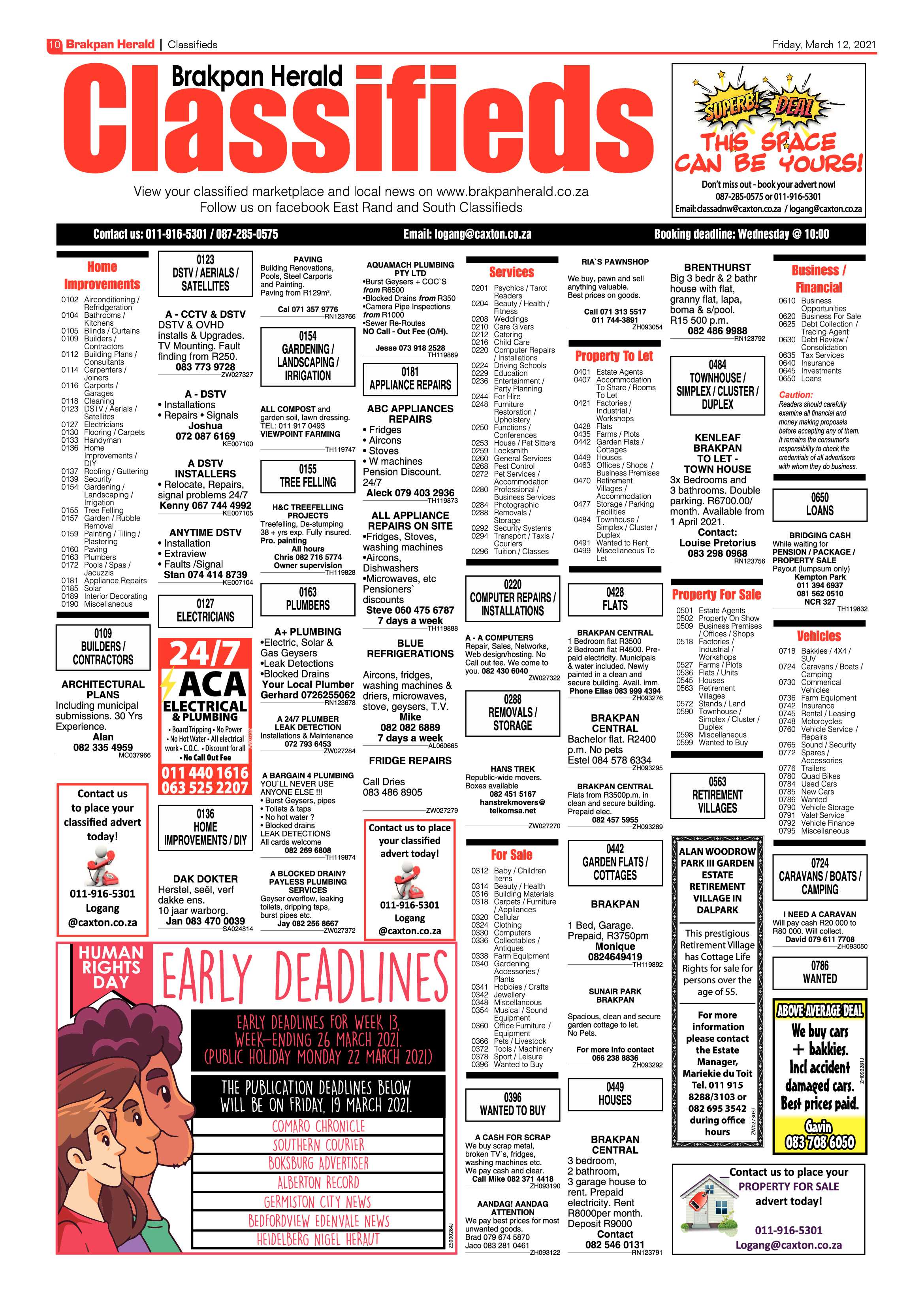 Brakpan Herald 12 March 2021 page 10