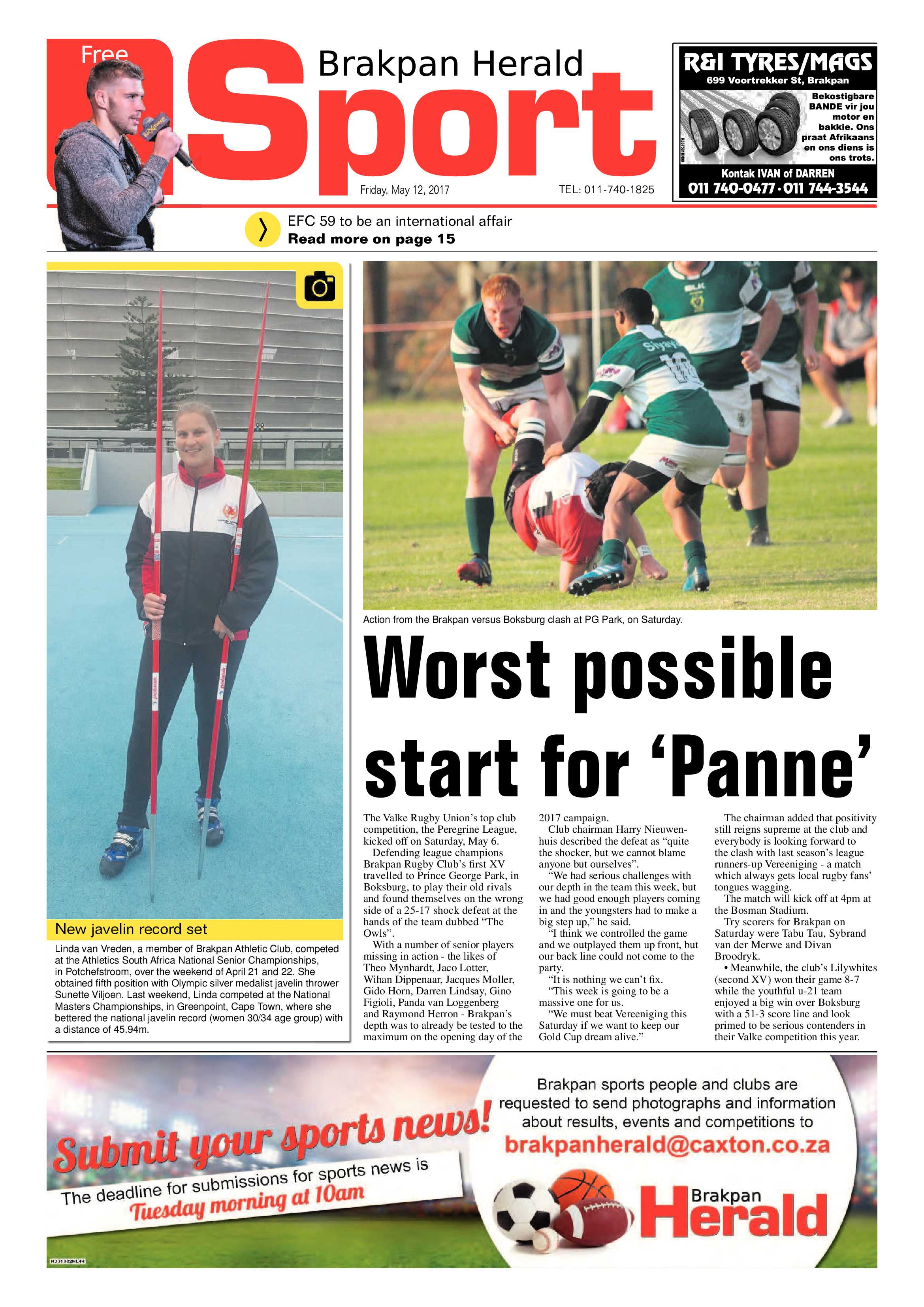 Brakpan Herald 12 May 2017 page 16