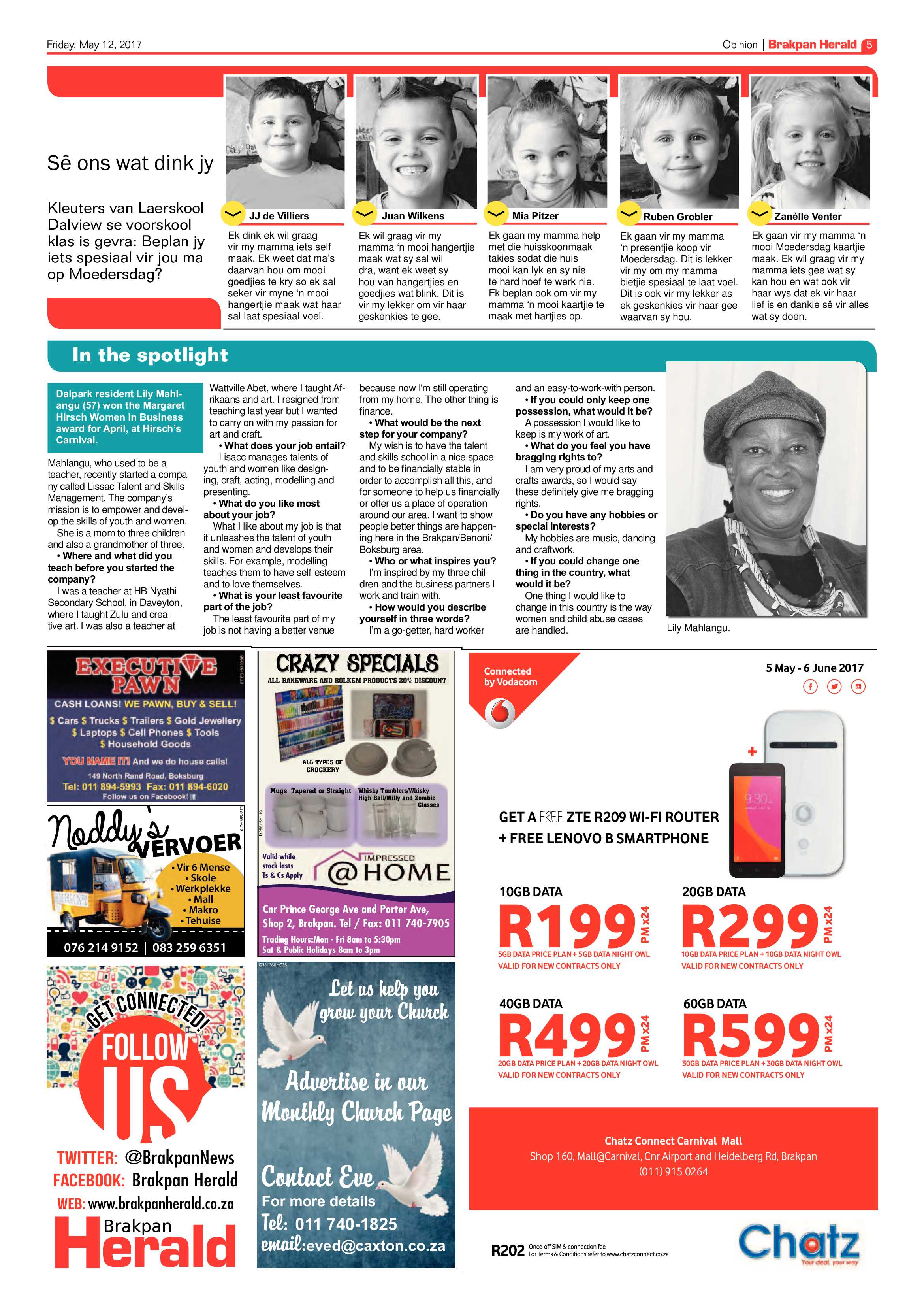 Brakpan Herald 12 May 2017 page 5