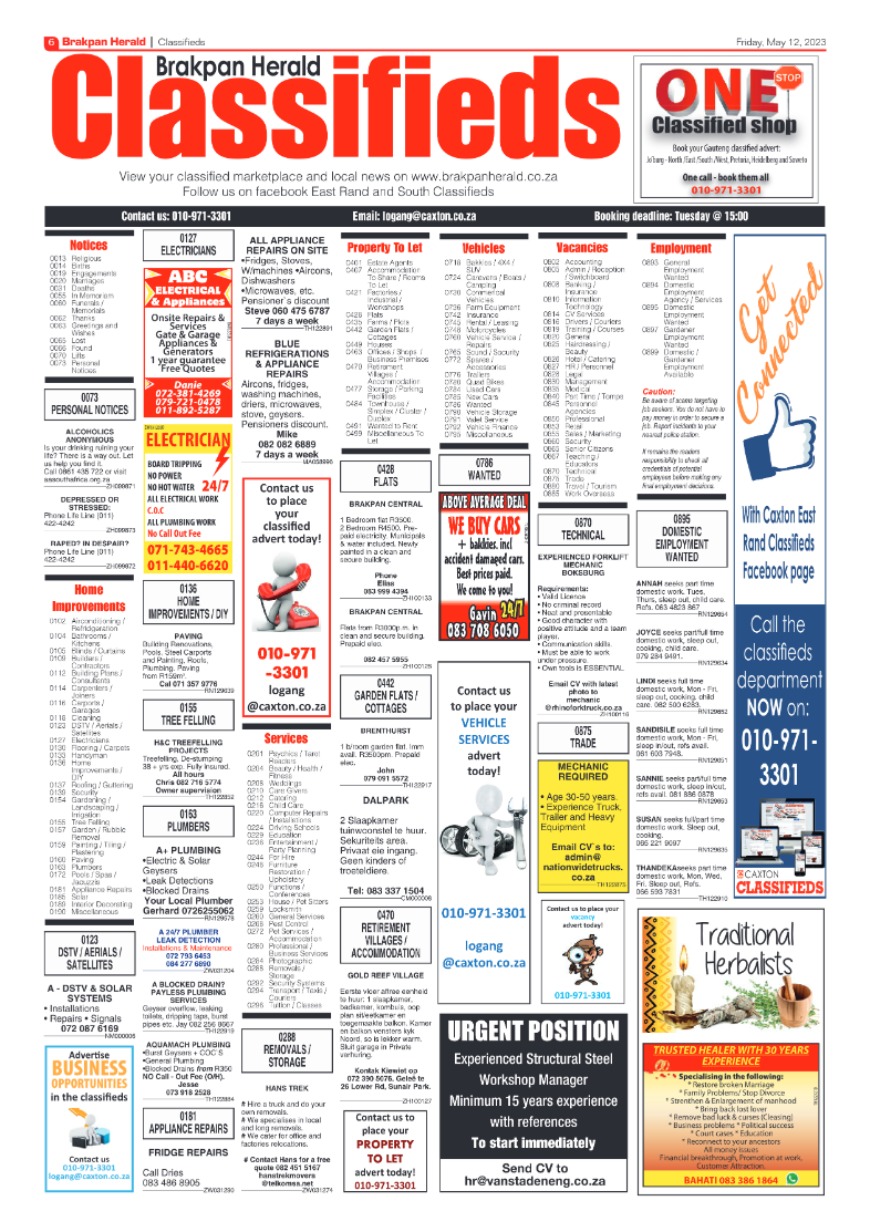 Brakpan Herald 12 May 2022 page 6