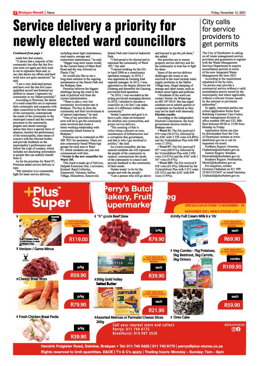 Brakpan Herald 12 November 2021 page 2