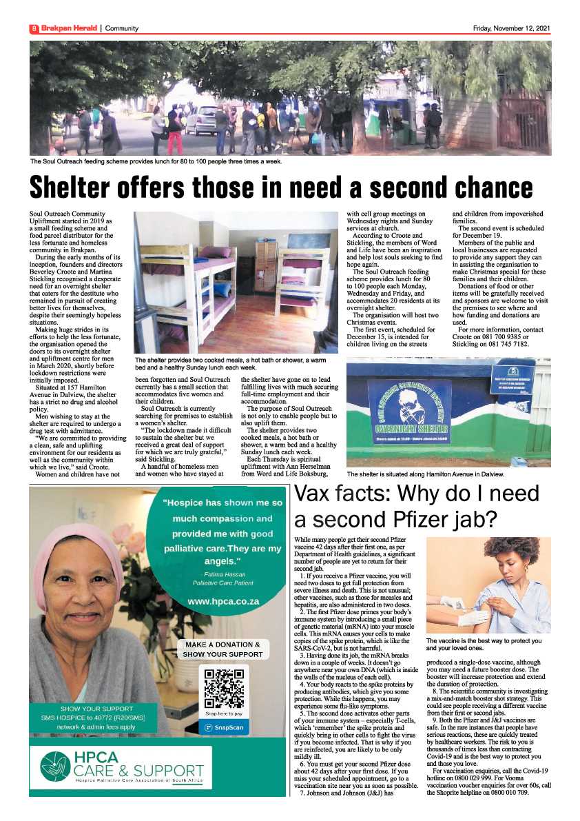 Brakpan Herald 12 November 2021 page 8