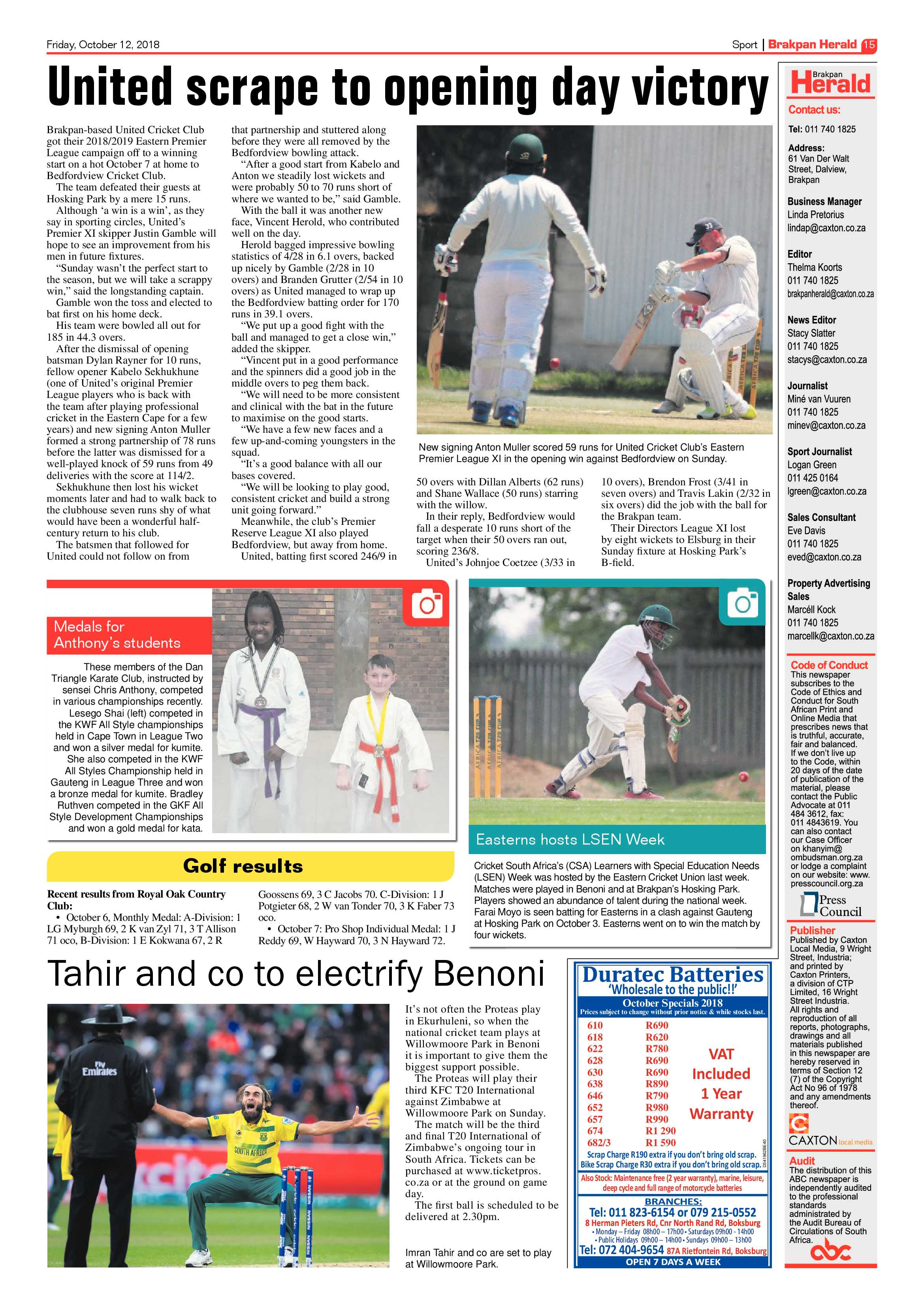 Brakpan Herald 12 October 2018 page 15