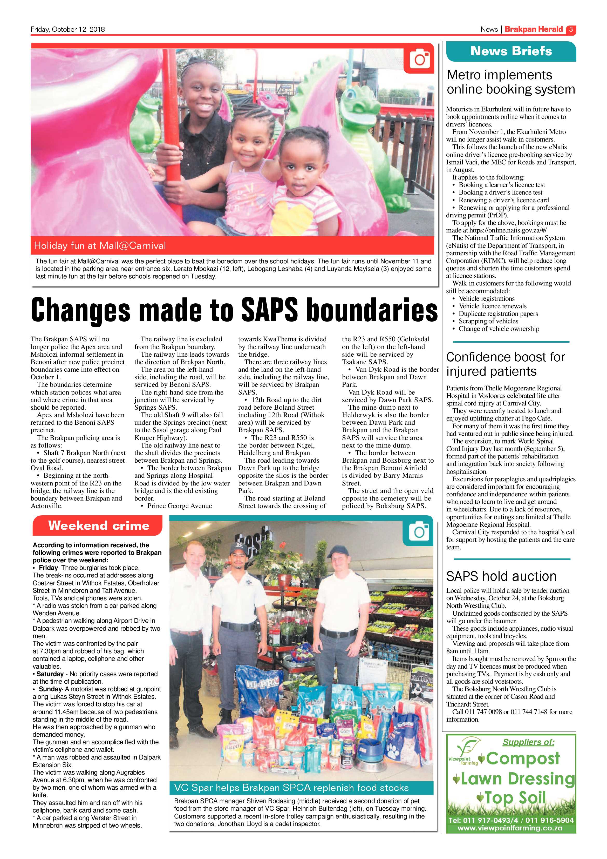 Brakpan Herald 12 October 2018 page 3