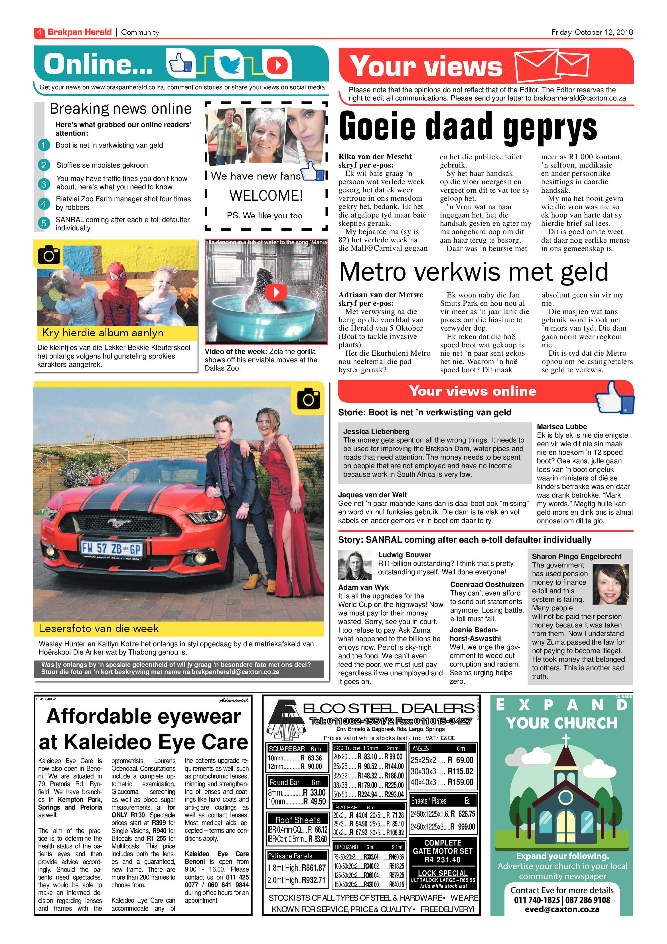 Brakpan Herald 12 October 2018 page 4