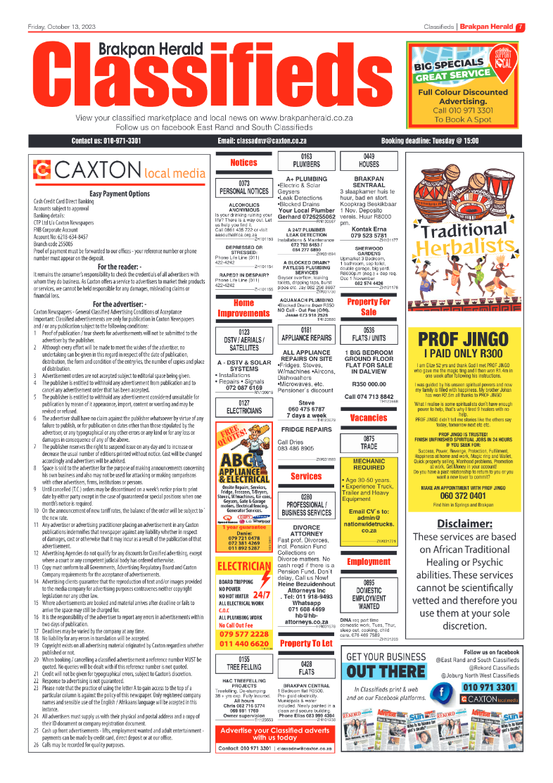 Brakpan Herald 12 October 2023 page 7