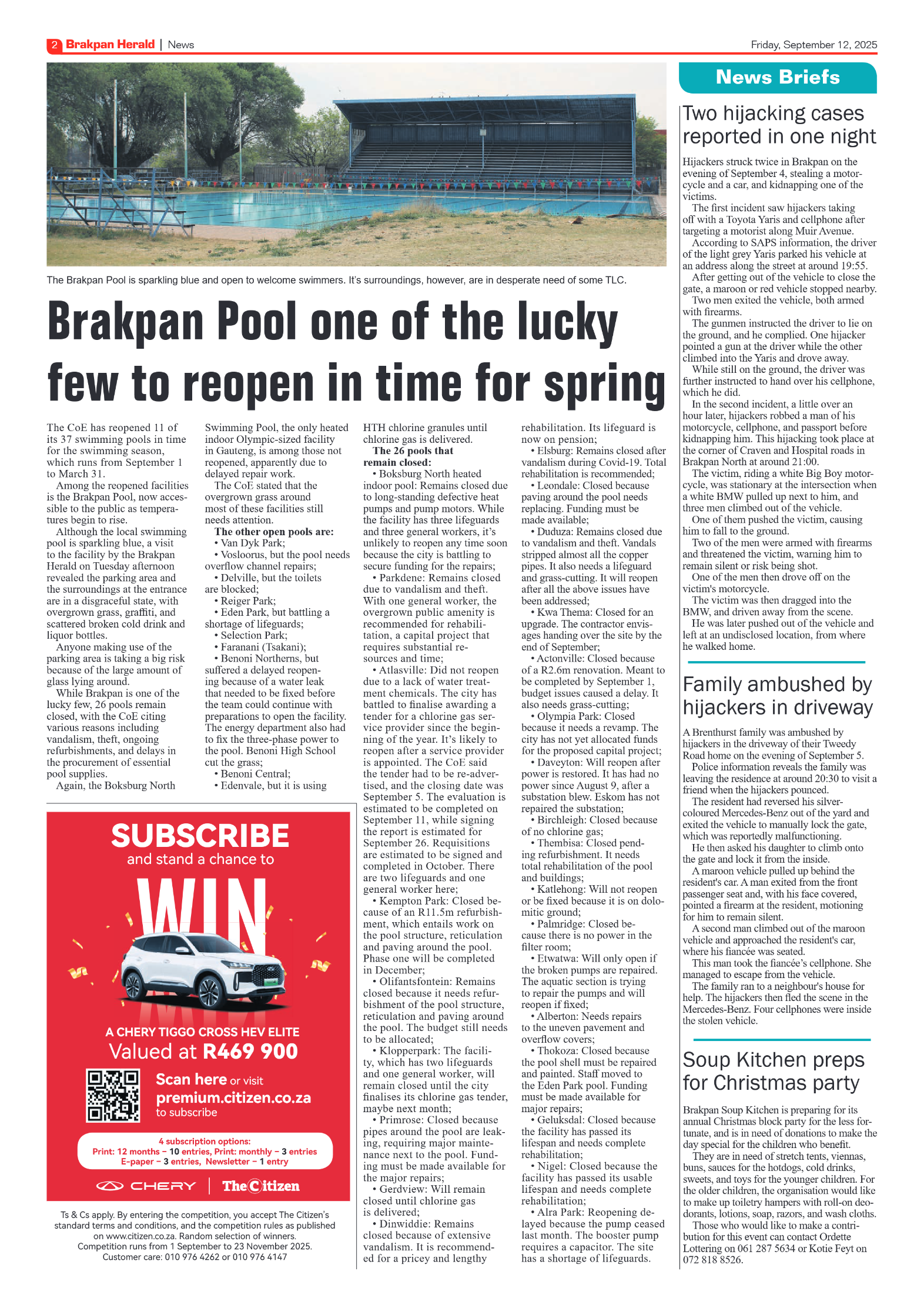 Brakpan Herald 12 September 2025 page 2