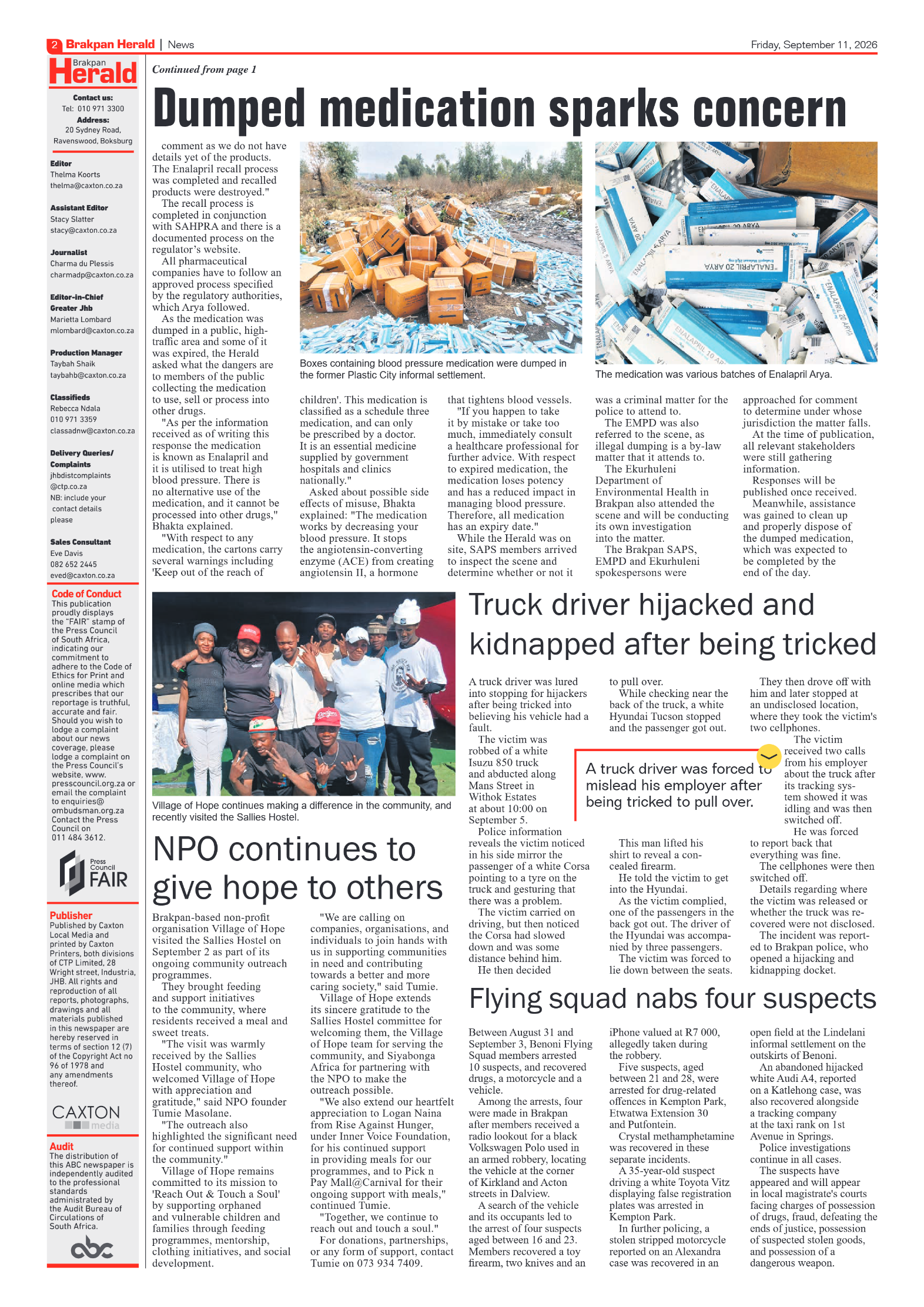 Brakpan Herald 12 September 2026 page 4