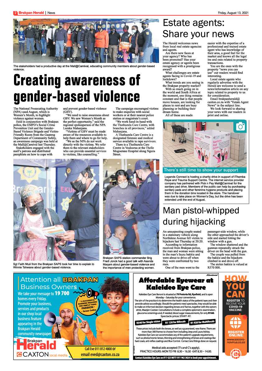 Brakpan Herald 13 August 2021 page 10