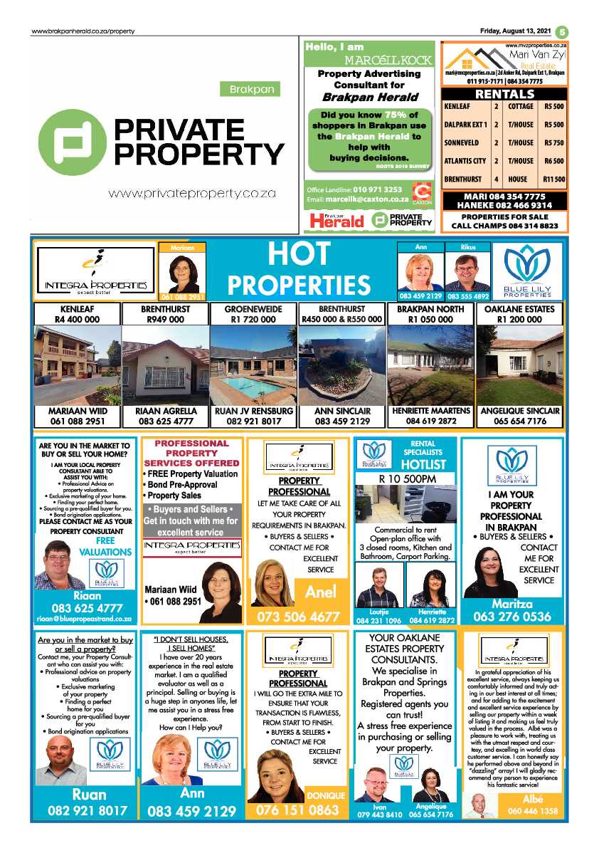 Brakpan Herald 13 August 2021 page 13