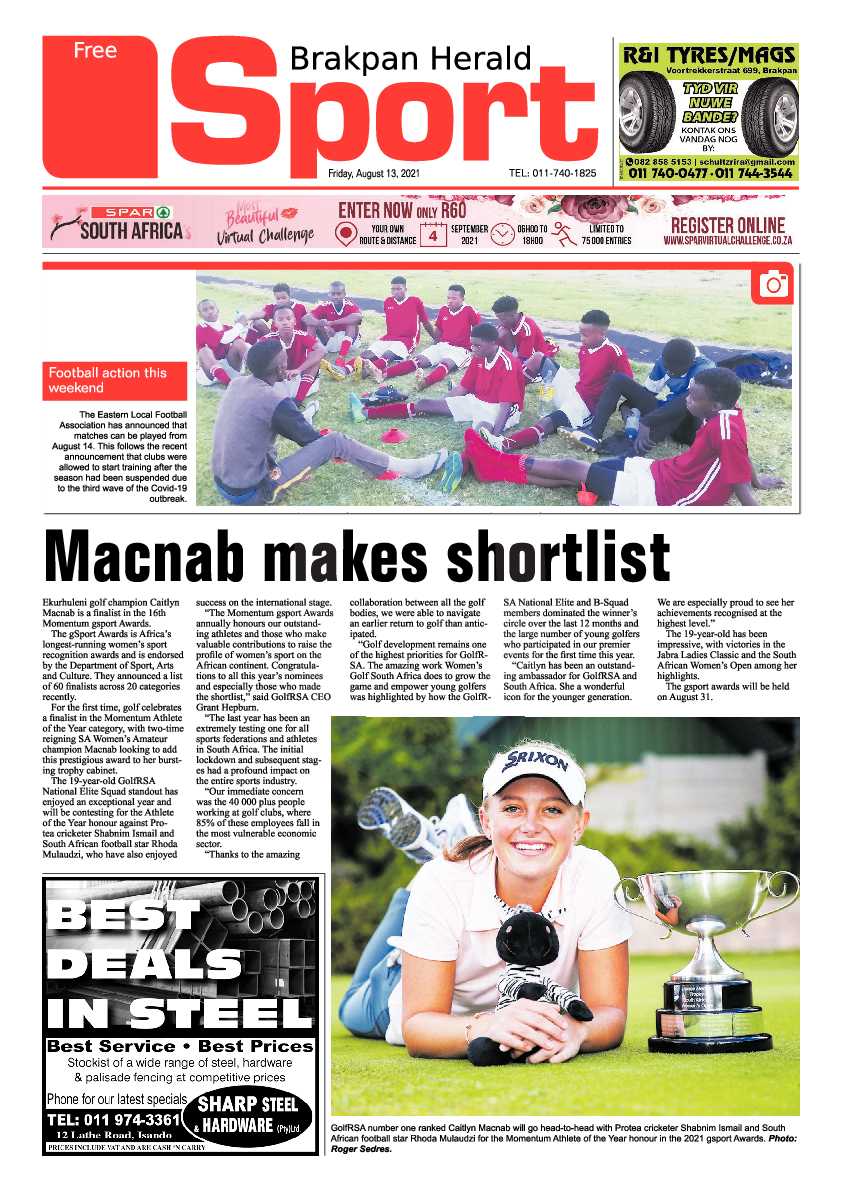 Brakpan Herald 13 August 2021 page 16