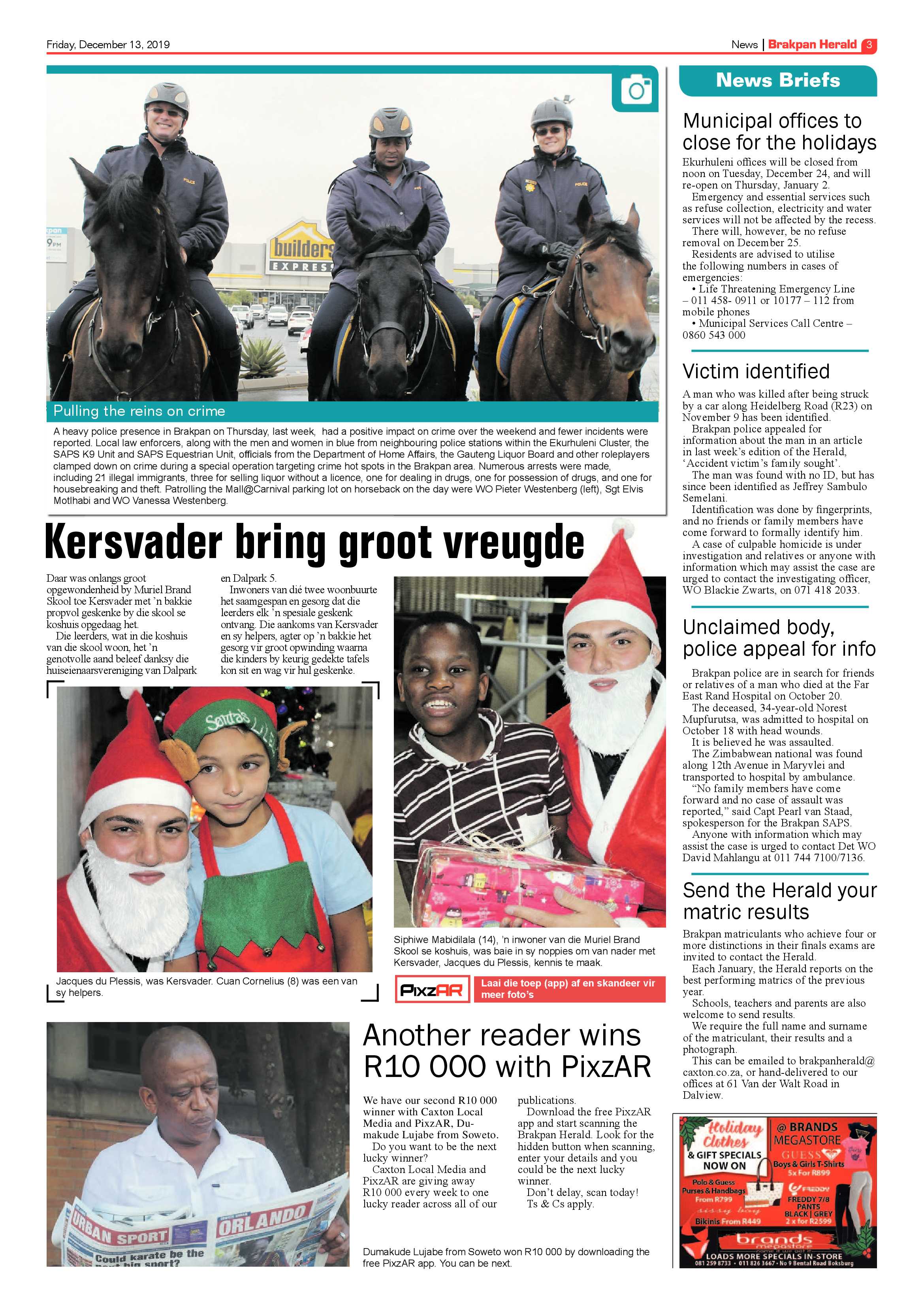 Brakpan Herald 13 December 2019 page 3