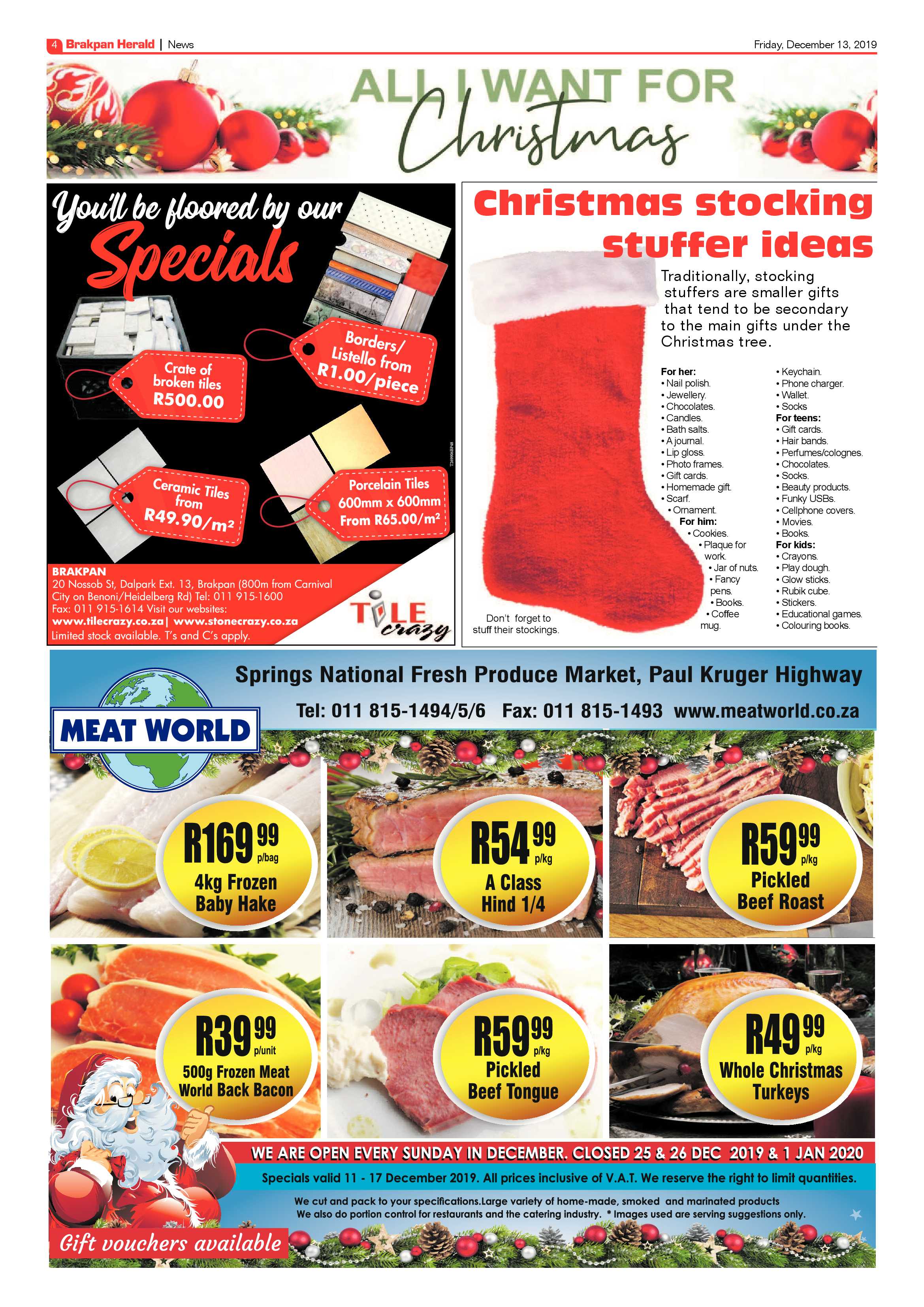 Brakpan Herald 13 December 2019 page 4