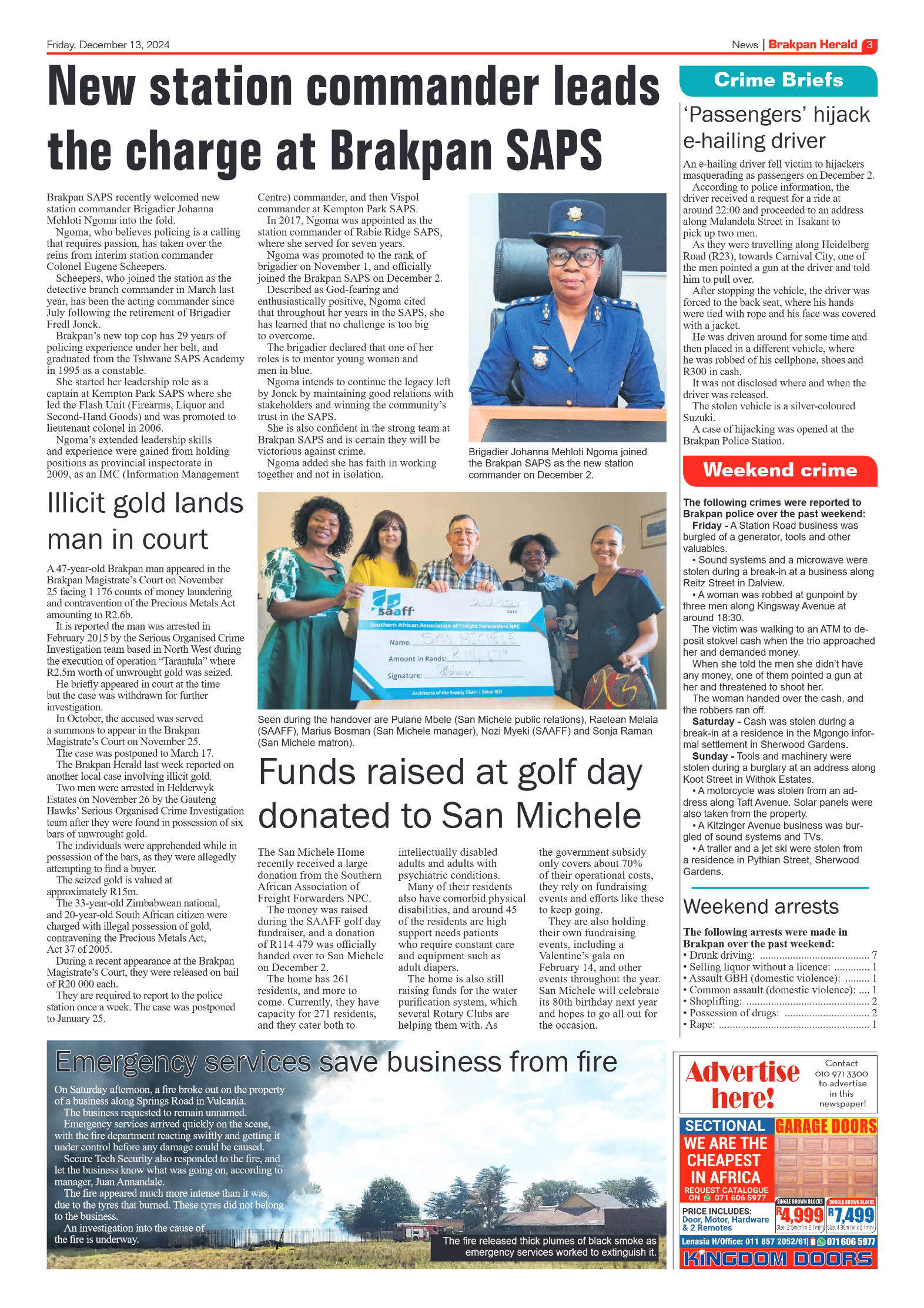Brakpan Herald 13 December 2024 page 3