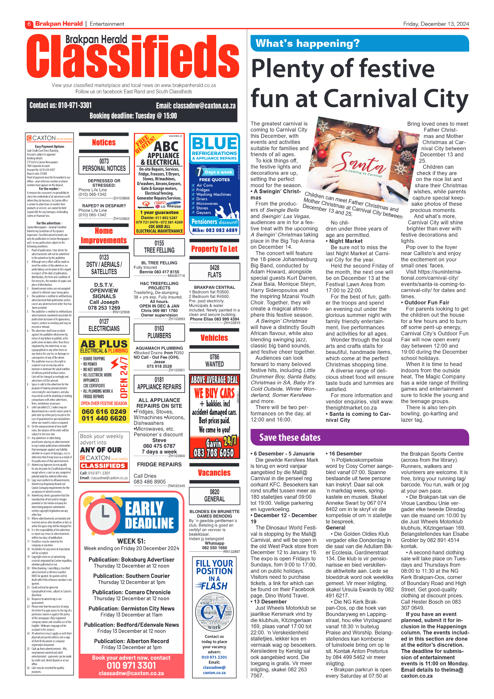 Brakpan Herald 13 December 2024 page 6
