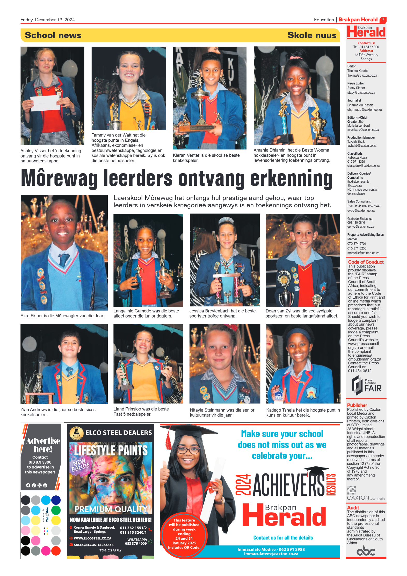 Brakpan Herald 13 December 2024 page 7
