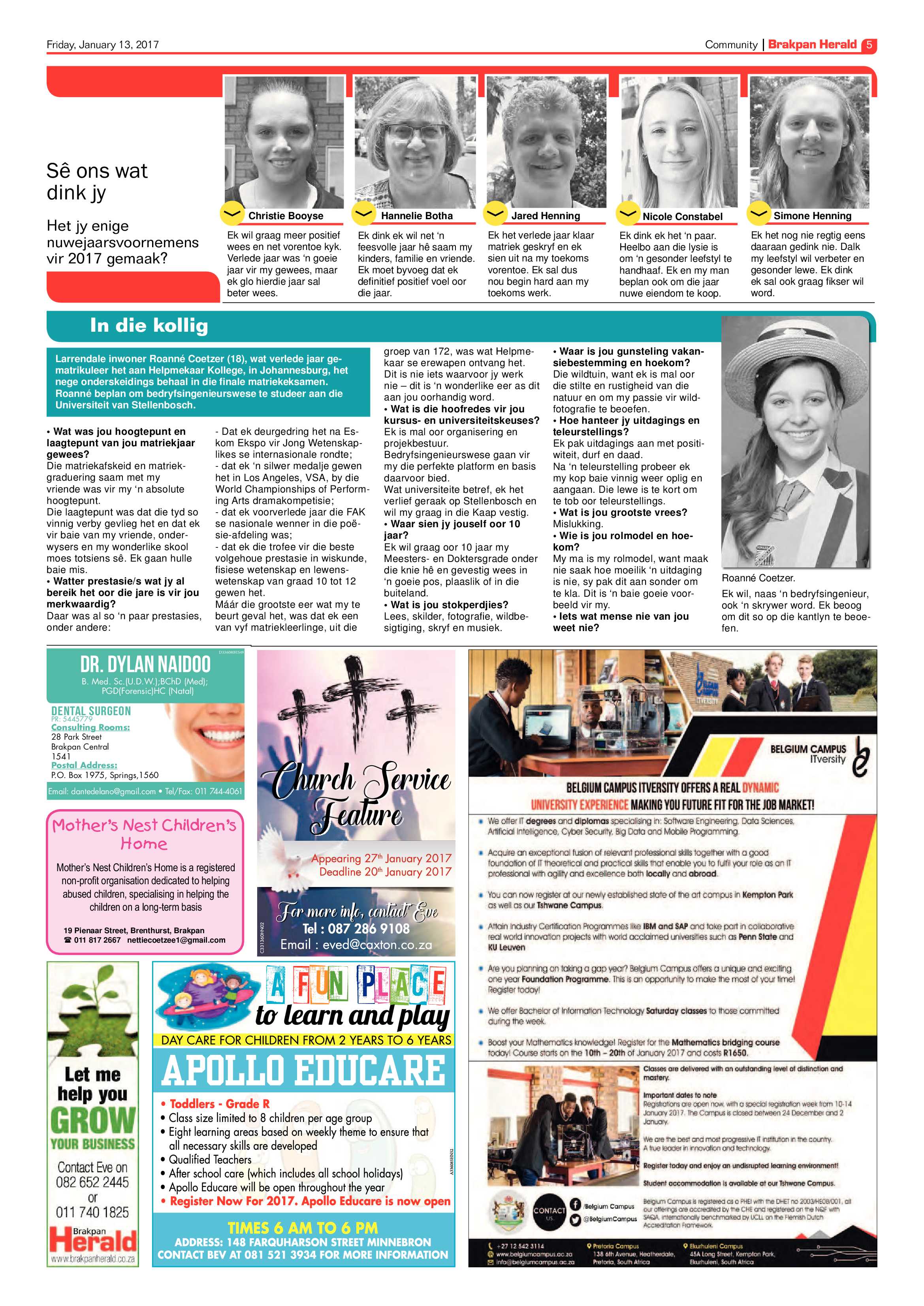 Brakpan Herald 13 January 2016 page 5