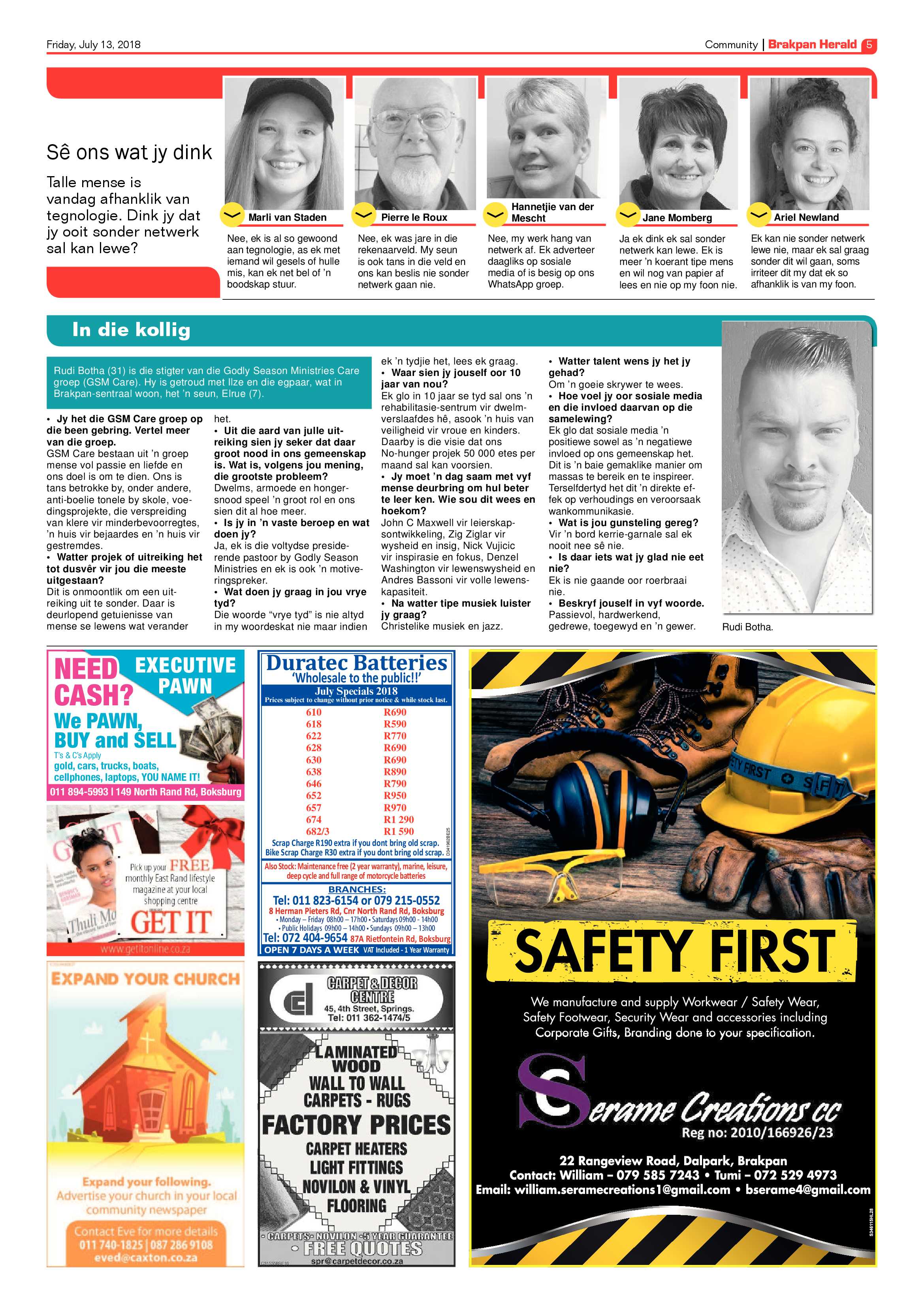 Brakpan Herald 13 July 2018 page 5