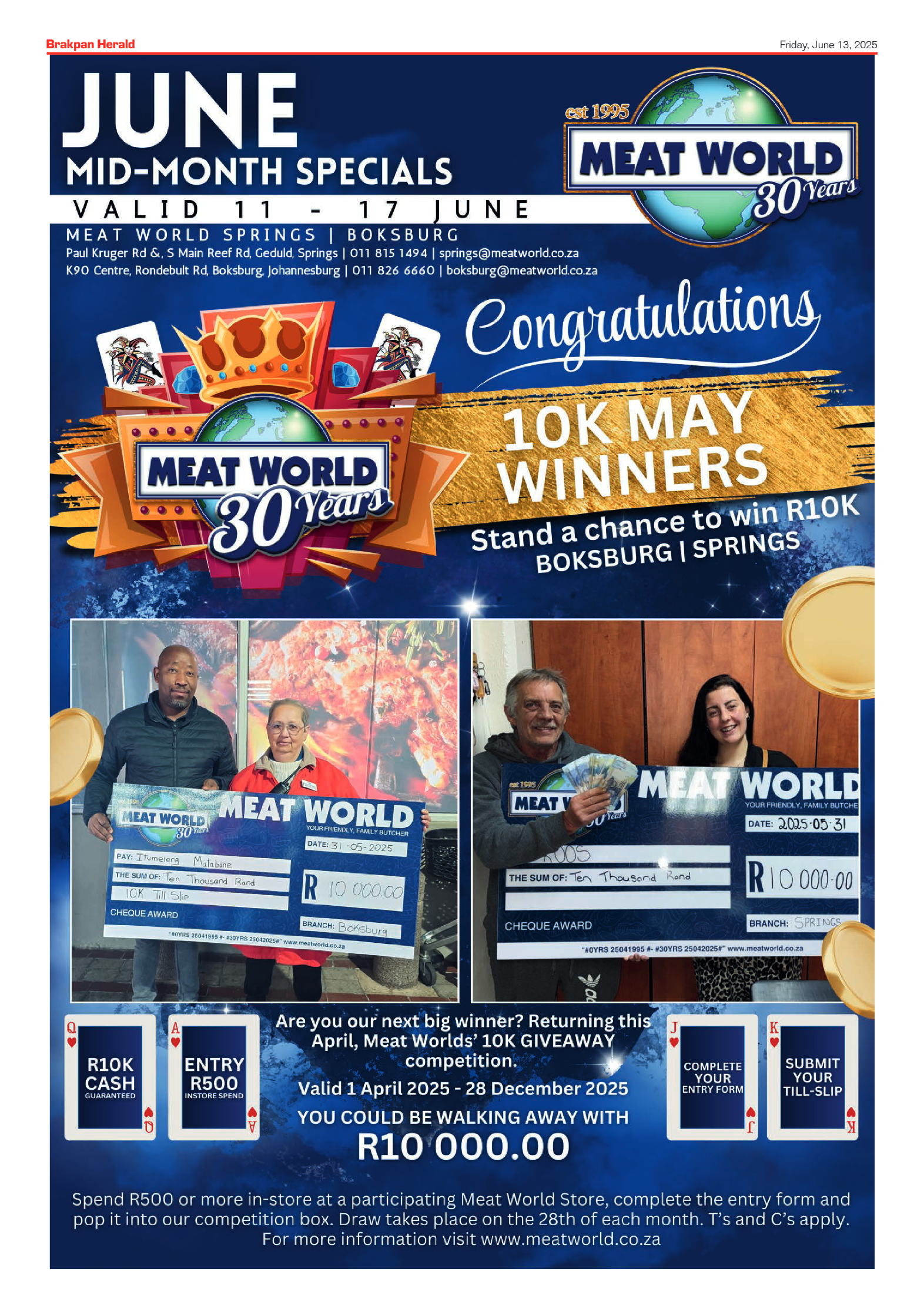 Brakpan Herald 13 June 2025 page 12