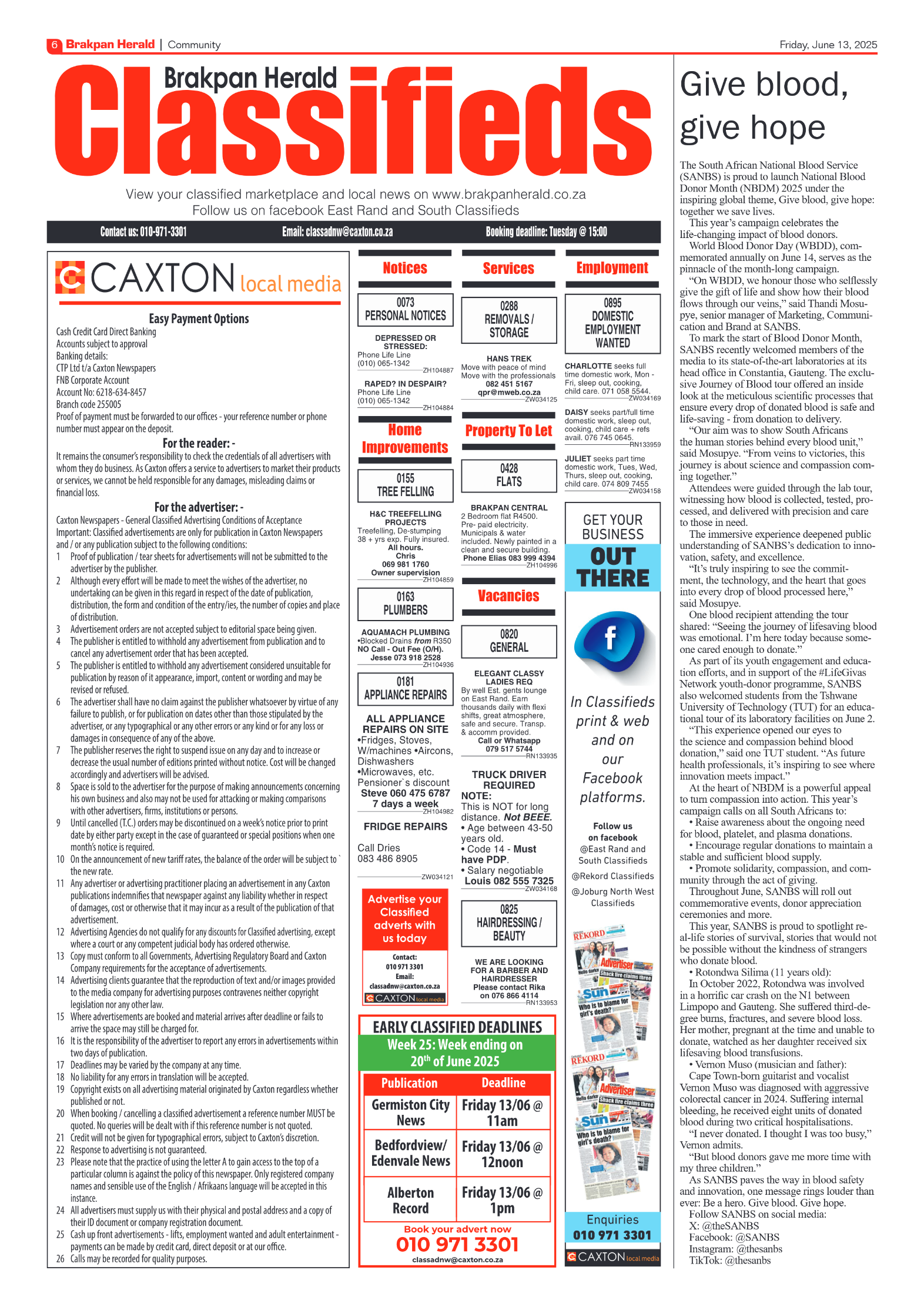 Brakpan Herald 13 June 2025 page 8